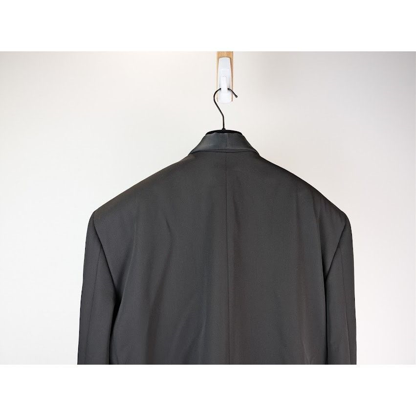 Balenciaga o1rshd1 Oversized Tuxedo Jacket in Black Wool Barathea Size US XXS / EU 40 - 13 Thumbnail