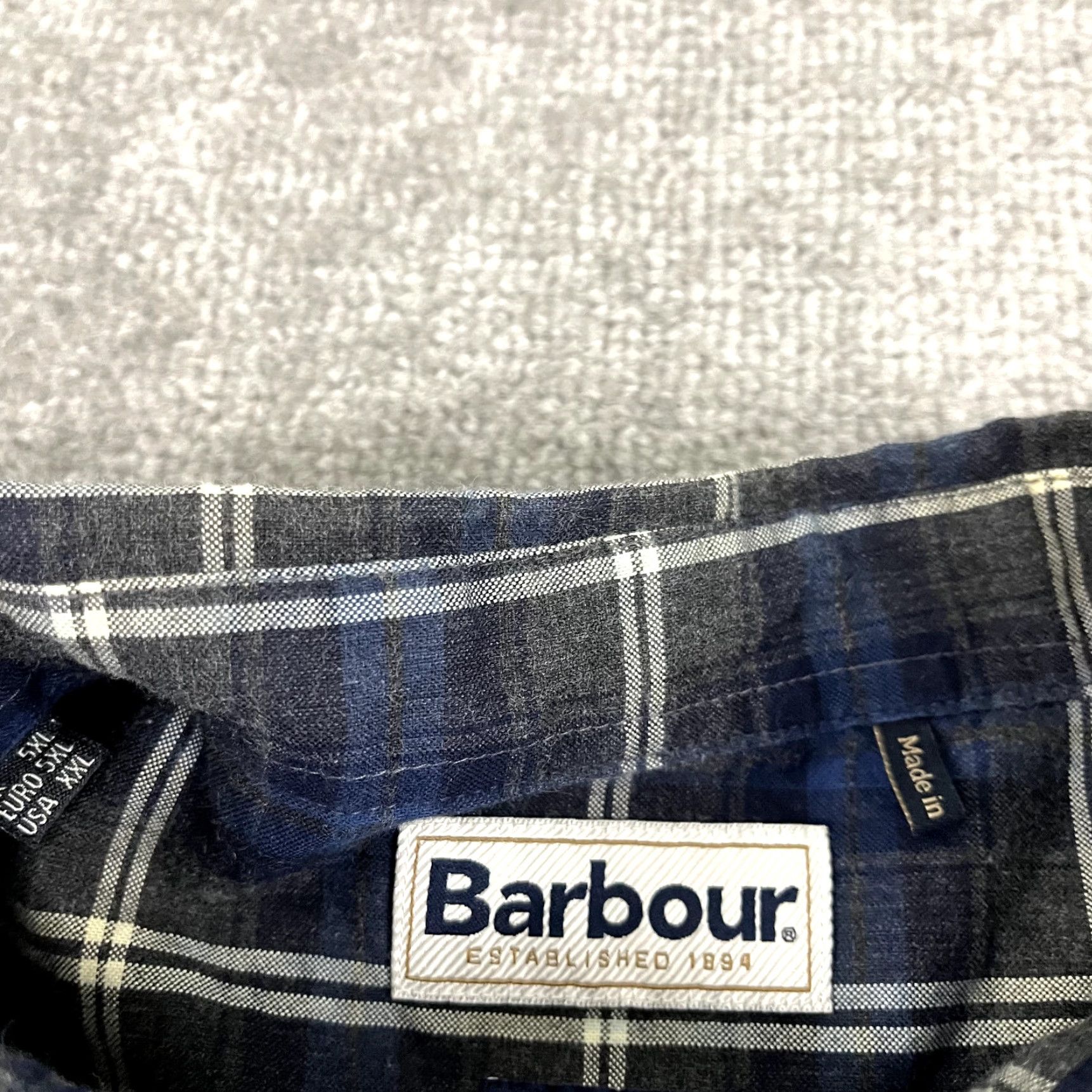 Barbour VINTAGE Barbour Shirt Men 2XL Long Sleeve Highland Check Button-Down Casual Designer Size US XXL / EU 58 / 5 - 5 Thumbnail