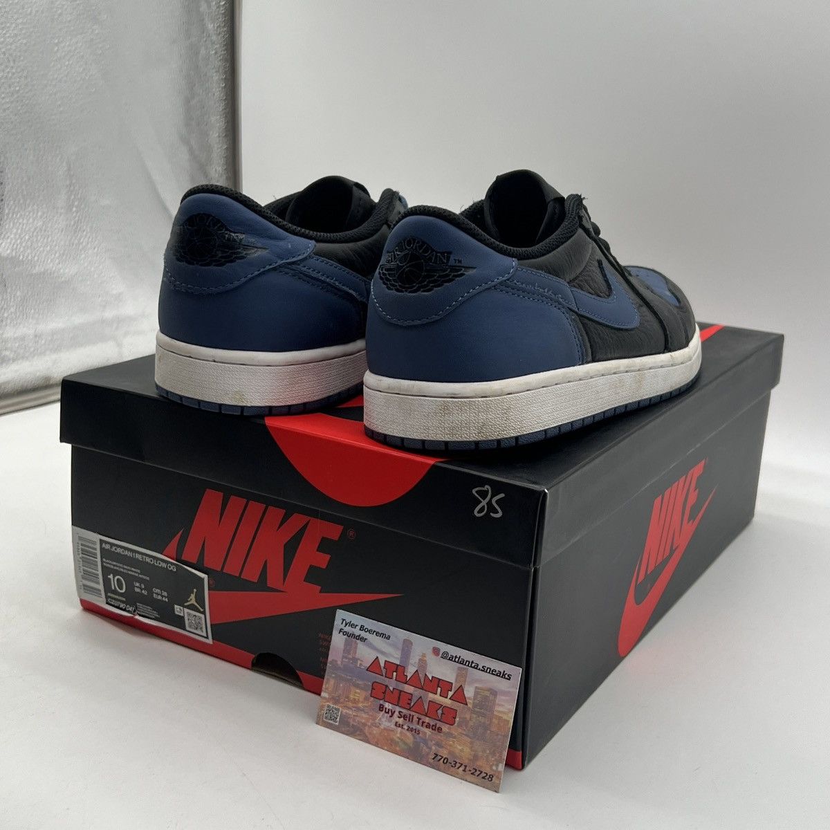 Nike Air Jordan 1 low mystic navy Size US 10 / EU 43 - 5 Thumbnail