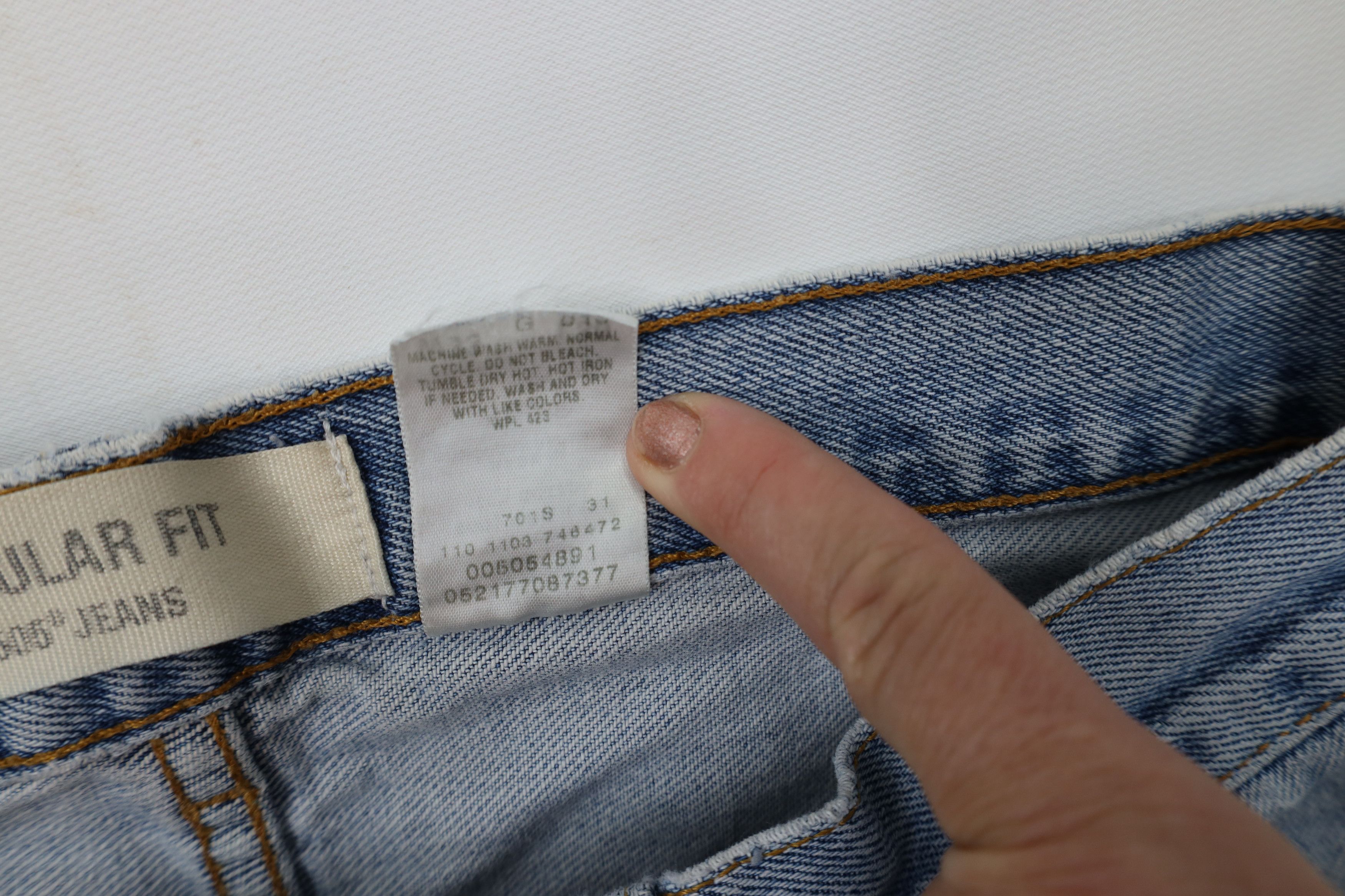 Levi's Vintage Y2K 2003 Levis 505 Regular Straight Leg Jeans Blue Size US 33 - 12 Thumbnail