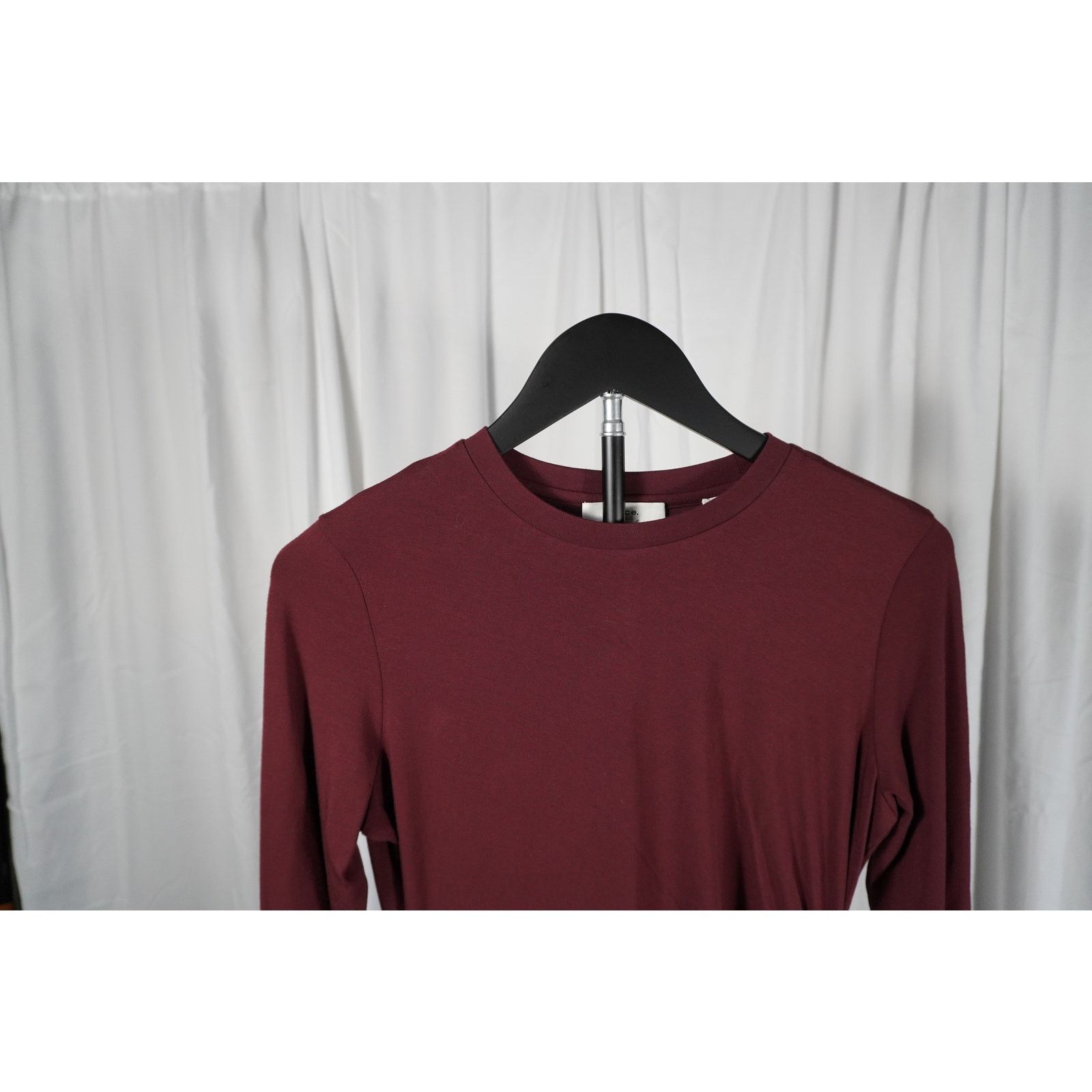 Vince Vince Long Sleeve Midi Dress Ruched Stretch Knit Size S Size S / US 4 / IT 40 - 3 Thumbnail