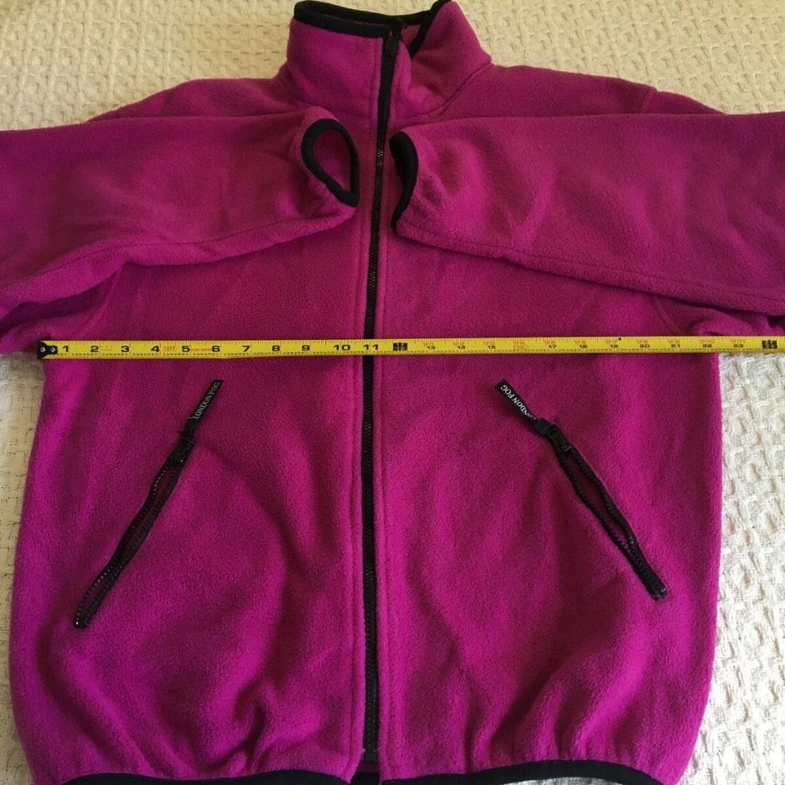 London Fog London Fog Womens Medium Pink Jacket Soft Fleece Zippered Size M / US 6-8 / IT 42-44 - 6 Thumbnail