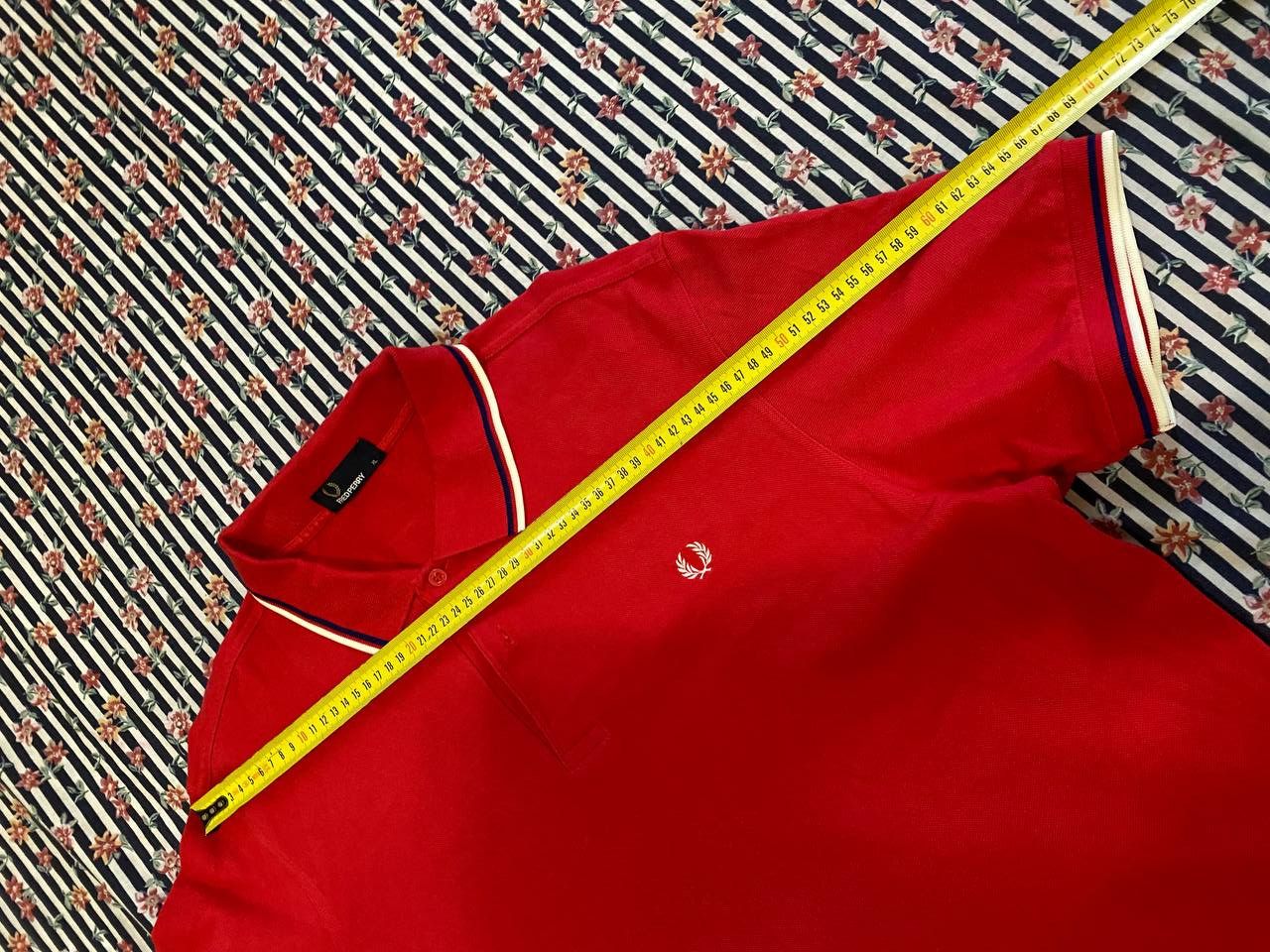 Fred Perry Vintage Fred Perry Red Embroidered Logo Polo Size XL Size US XL / EU 56 / 4 - 7 Thumbnail