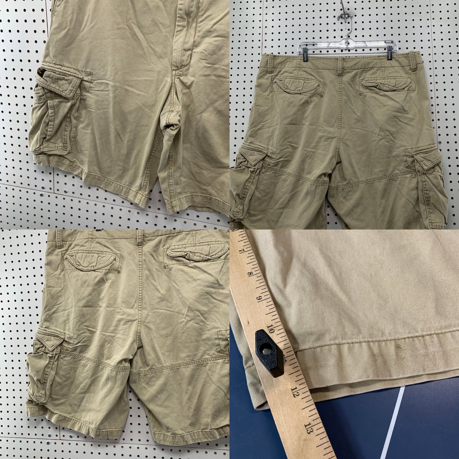 Polo Ralph Lauren VINTAGE Polo Ralph Lauren Military Cargo Shorts Mens 40 44x12 Khaki Utility Baggy Size US L / EU 52-54 / 3 - 8 Thumbnail