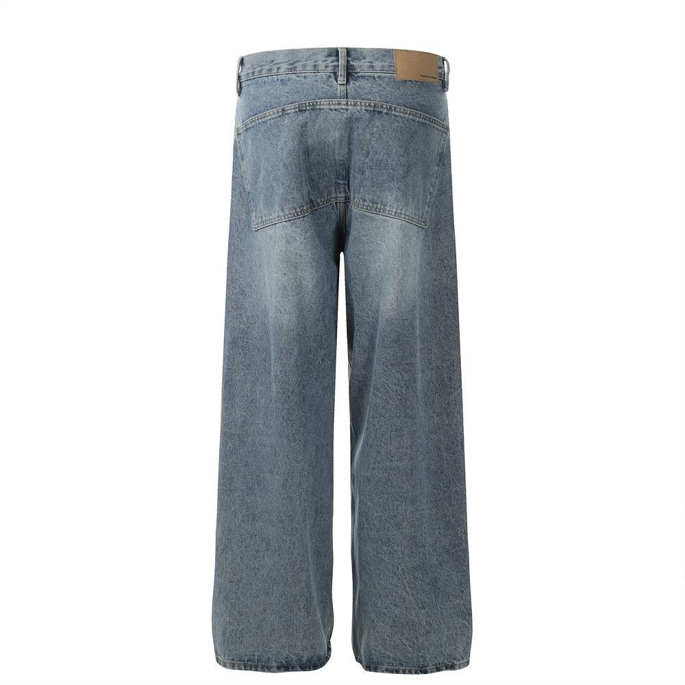 Japanese Brand × Jean Street fake two-piece street hip-hop loose stitching jeans Size US 32 / EU 48 - 3 Thumbnail