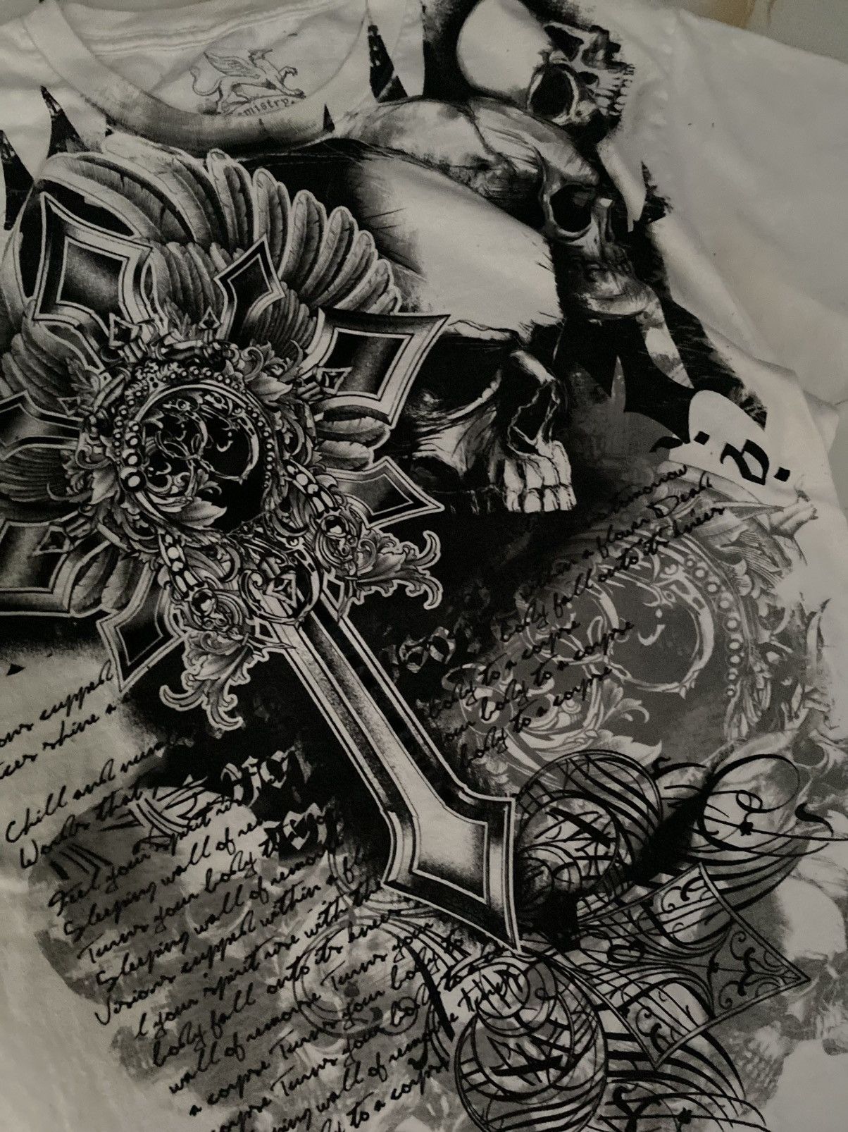 Affliction Chamistry Skull And Cross Tee Size US L / EU 52-54 / 3 - 3 Thumbnail