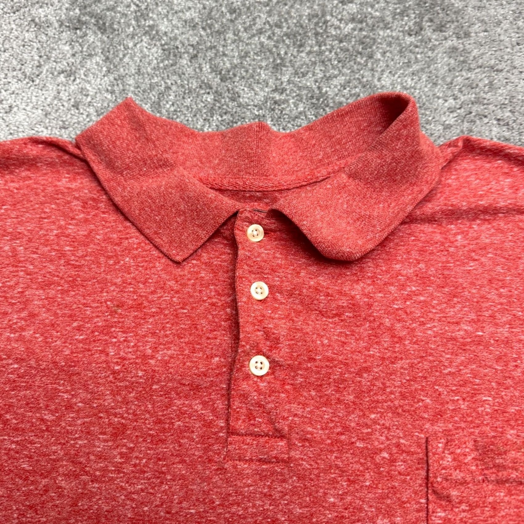 Vintage Foundry Shirt Mens 3XL Red The Supply Polo Heather Short Sleeve Pocket Casual Size US XXL / EU 58 / 5 - 3 Thumbnail