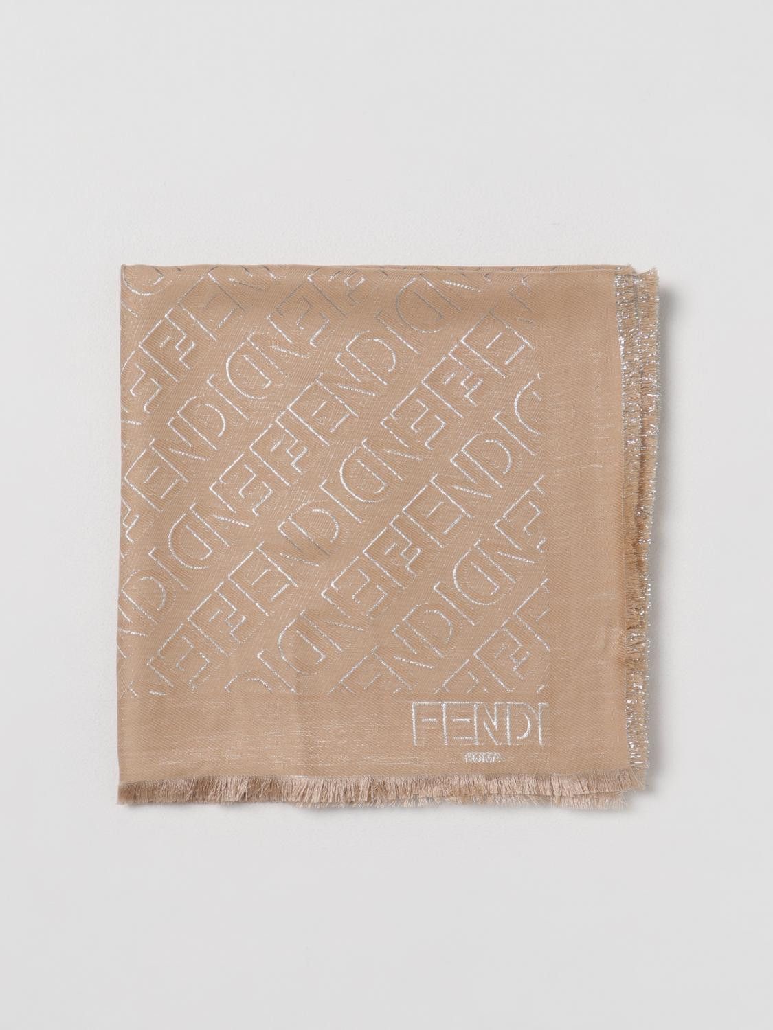 Fendi o1s1wg111224 Size: OS / Shawl in Beige Size ONE SIZE - 1 Preview