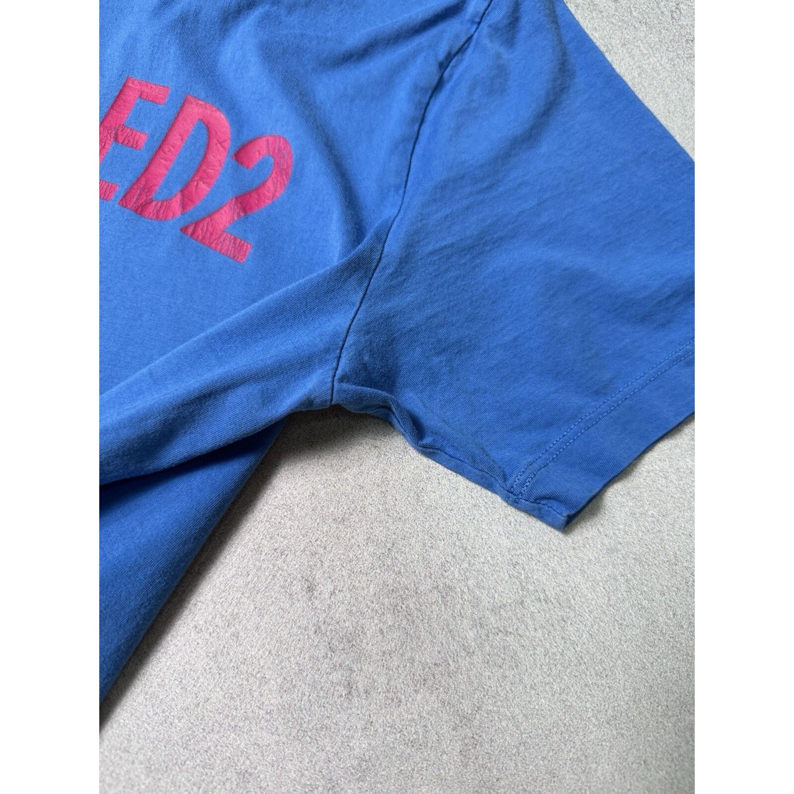 Dsquared2 Dsquared2 Big Logo Shirt Blue/Pink Size L Men Size US L / EU 52-54 / 3 - 10 Thumbnail