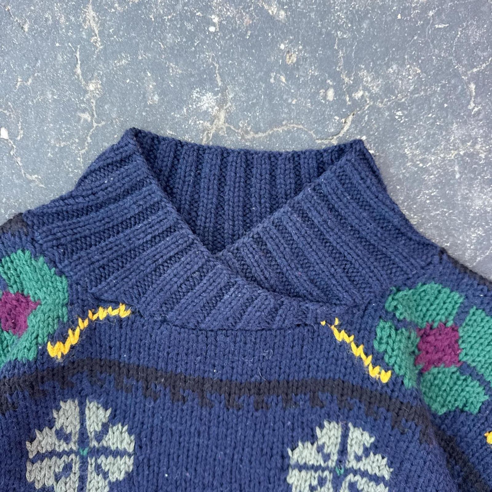 Vintage Vintage 90s Wool Grandma Knit Sweater Size Medium Size M / US 6-8 / IT 42-44 - 4 Thumbnail