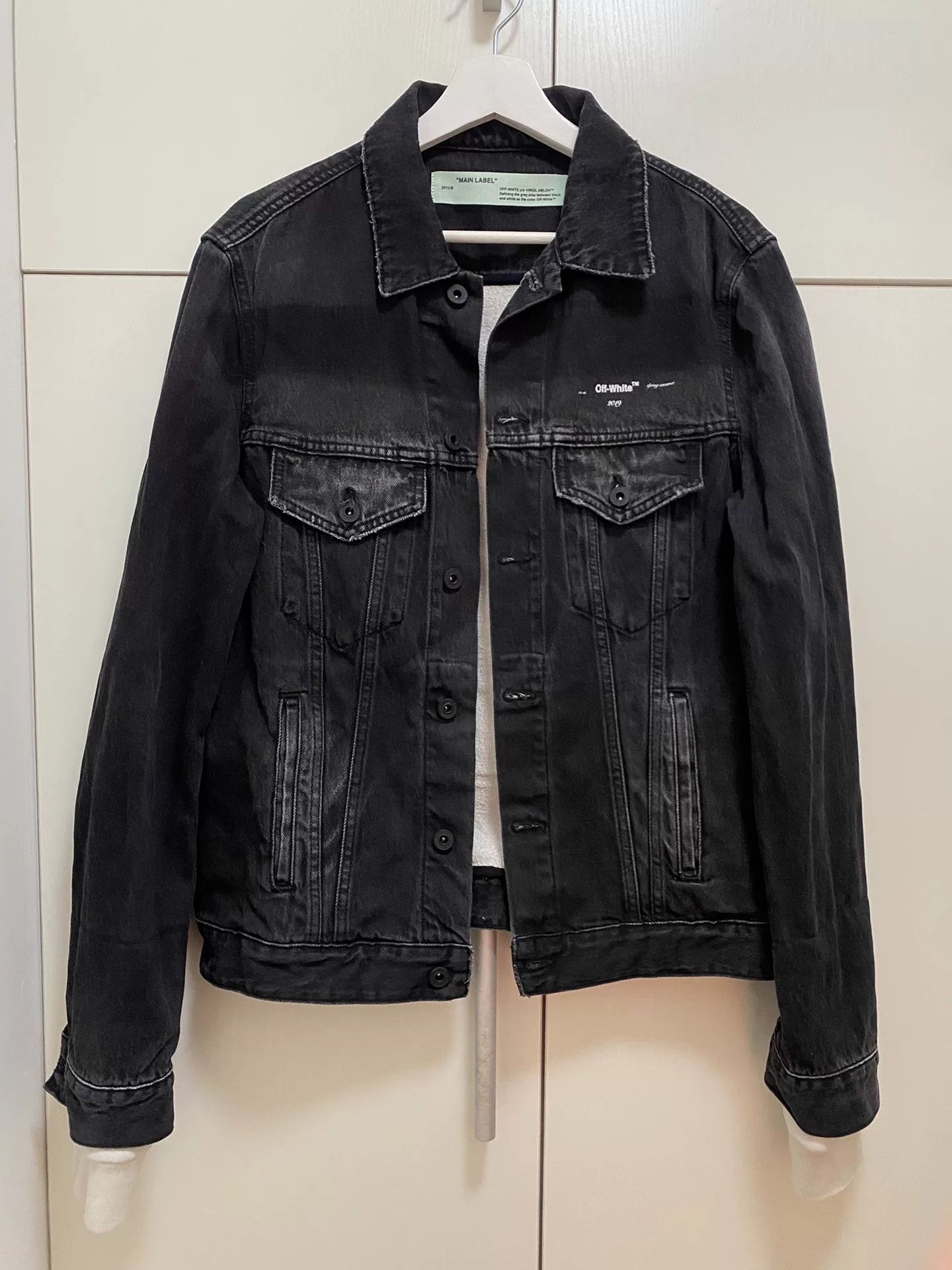 Off-White Off-White Monet Print Spliced Denim Jacket Size US L / EU 52-54 / 3 - 1 Thumbnail