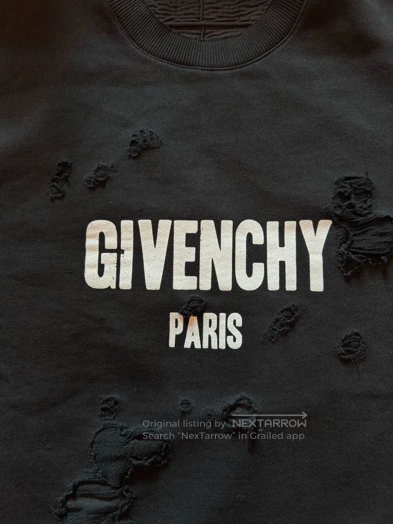 Givenchy Givenchy Classic black ripped hoodie Size US S / EU 44-46 / 1 - 4 Thumbnail