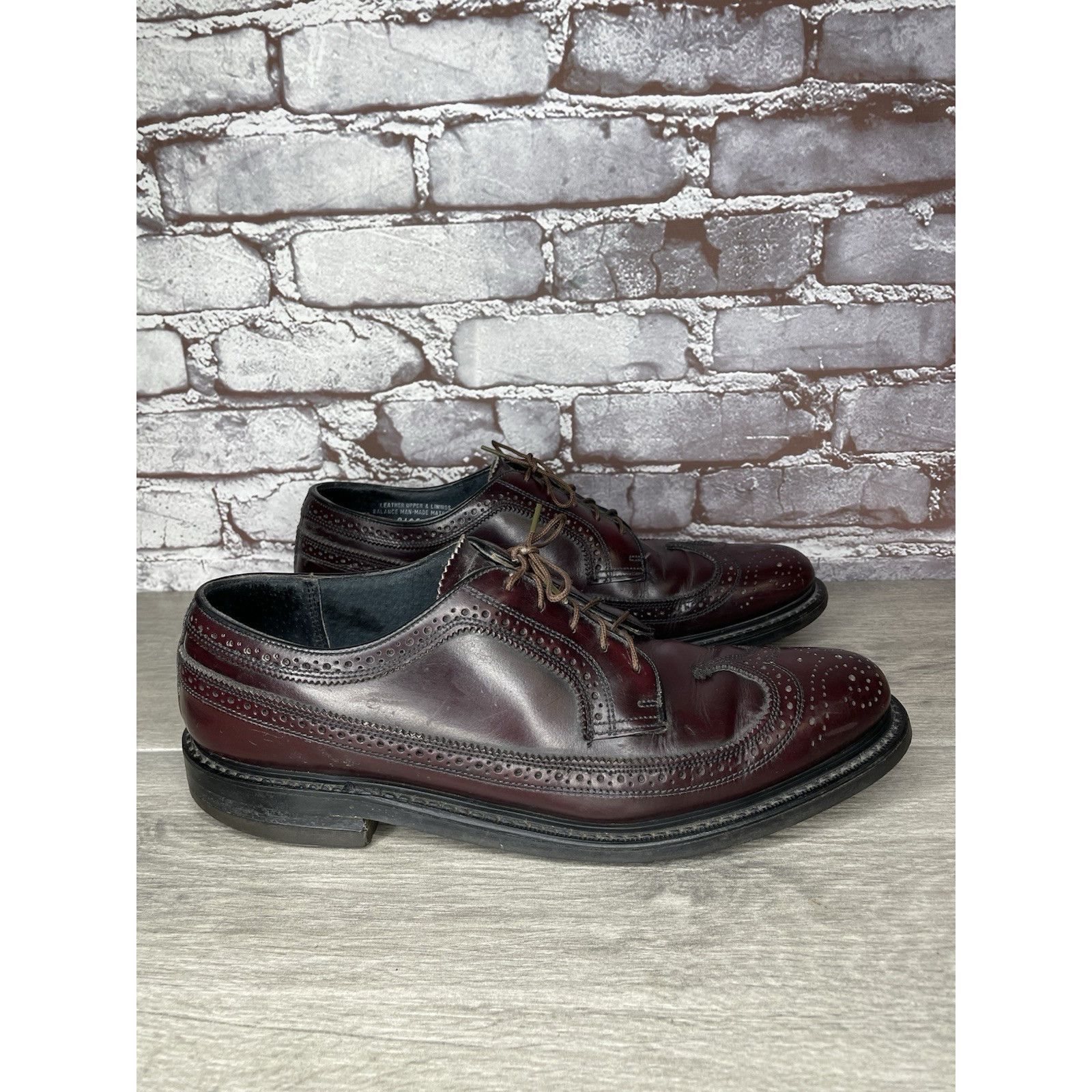 Stuart McGuire Stuart Mcguire LongWing Blucher Burgundy Leather Dress Shoes Size US 10.5 / EU 43-44 - 1 Thumbnail