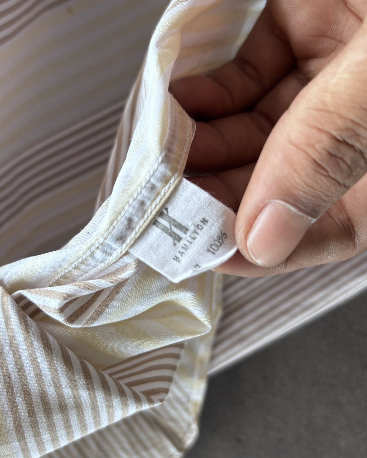 Issey Miyake × Japanese Brand Issey Miyake Design Studio Brown Button Up Shirt Size US L / EU 52-54 / 3 - 5 Thumbnail