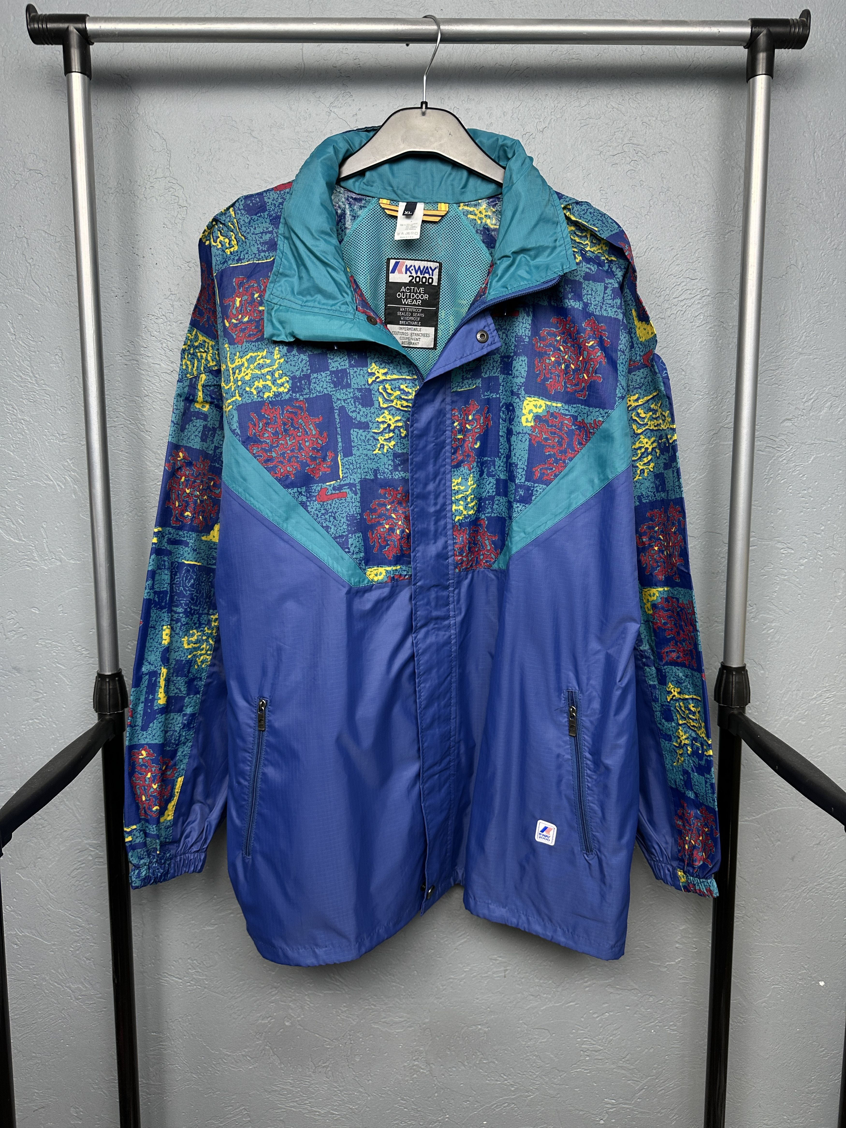 K-Way K-Way Vintage Mens Windbreaker Nylon Jacket Size US XL / EU 56 / 4 - 1 Thumbnail