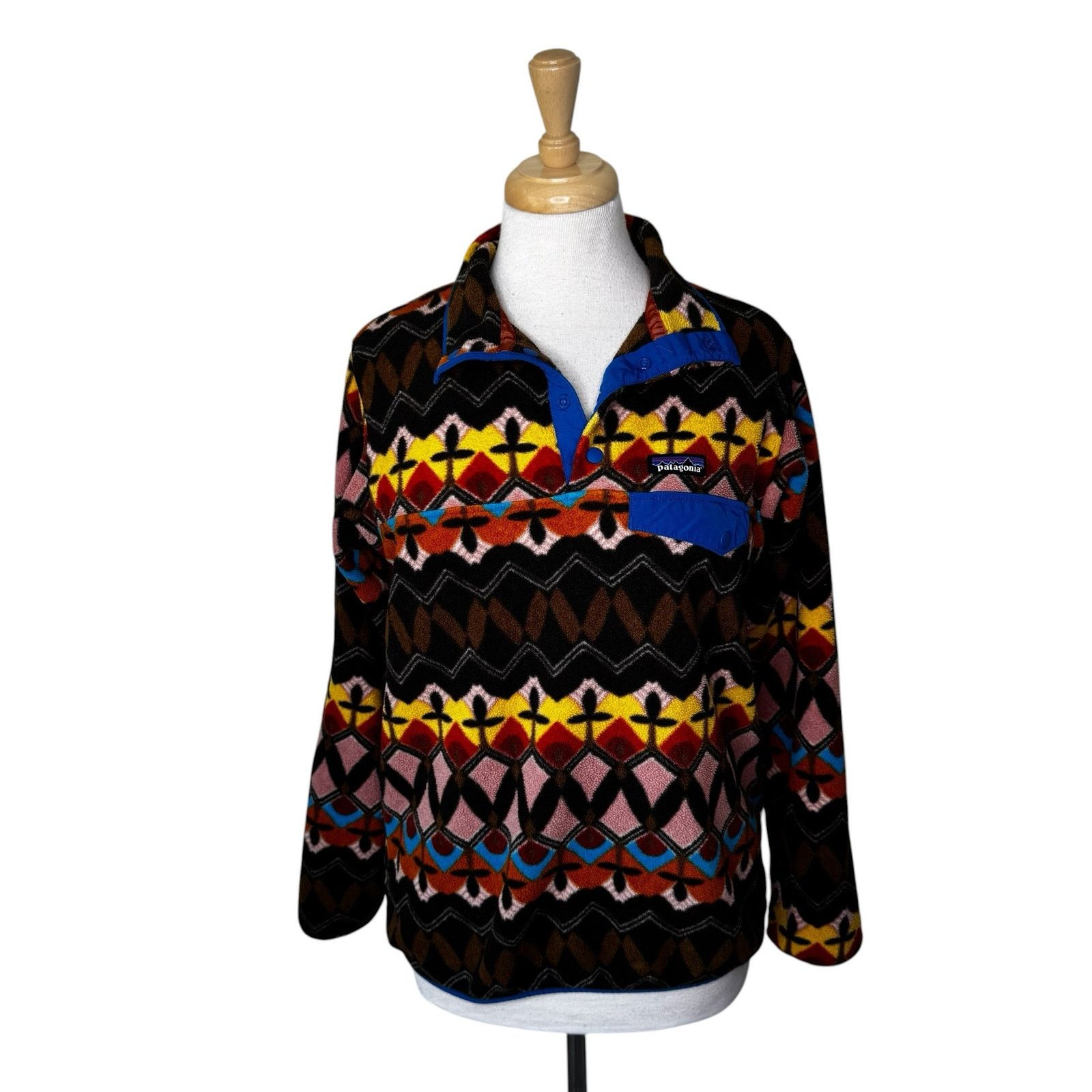 Patagonia PATAGONIA Lightweight Synchilla Pullover Big Anthos Aztec Size M / US 6-8 / IT 42-44 - 4 Thumbnail