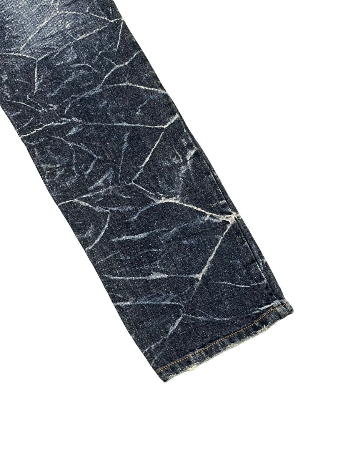 Japanese Brand Double Waist Jeans Nylaus Honeycomb Faded Straight Cut 8🟦5 Size US 30 / EU 46 - 4 Thumbnail