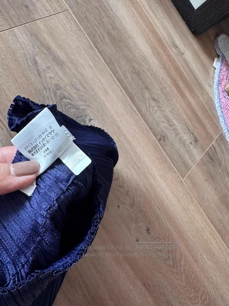 Issey Miyake Issey Miyake size:3 Kelp Pants Navy Blue Size 31" - 5 Thumbnail