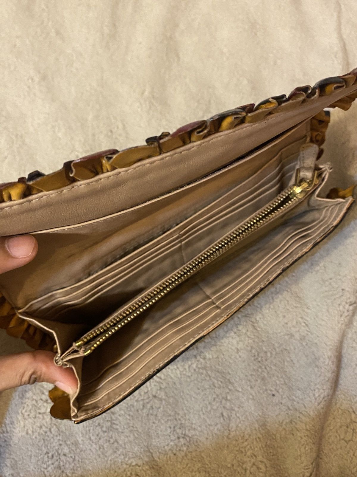 Miu Miu Miu Miu Leather Ruffle Wallet Size ONE SIZE - 7 Thumbnail