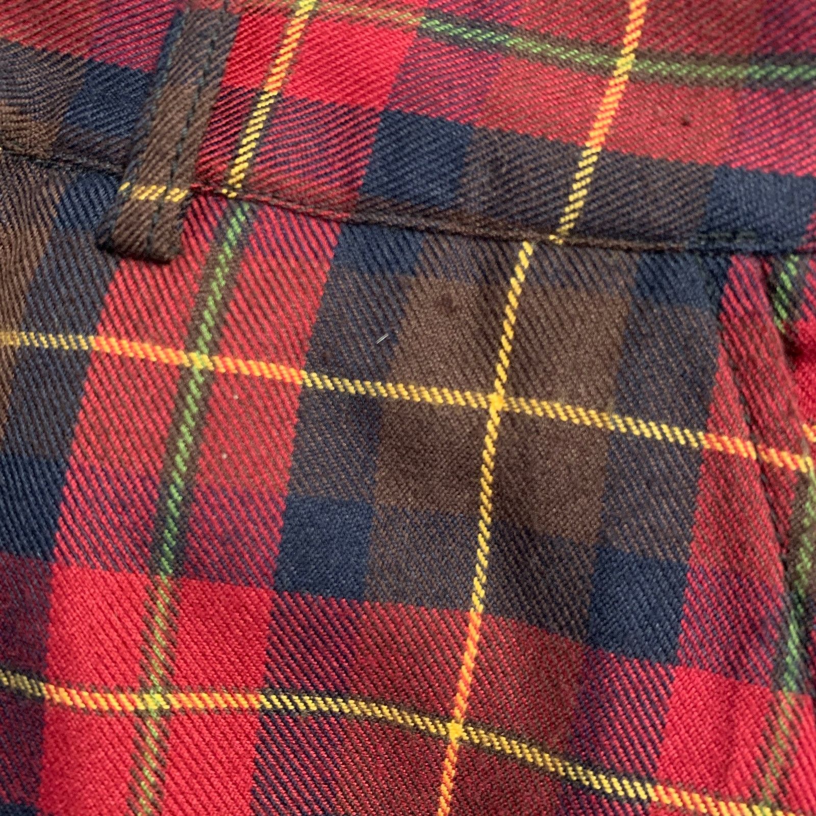 Universal Works UNIVERSAL WORK Multi Color Plaid Polyester Dress Pants Size US 32 / EU 48 - 4 Thumbnail