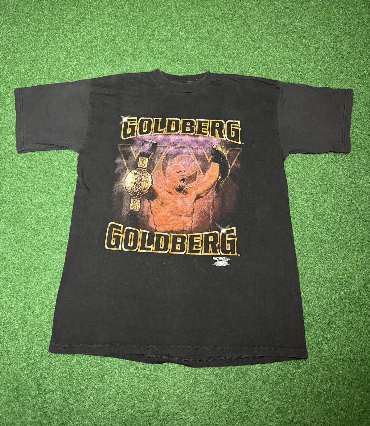 WCW/nWo Vintage 90s Goldberg WCW WWF XL Wrestling T Shirt Size US XL / EU 56 / 4 - 1 Thumbnail