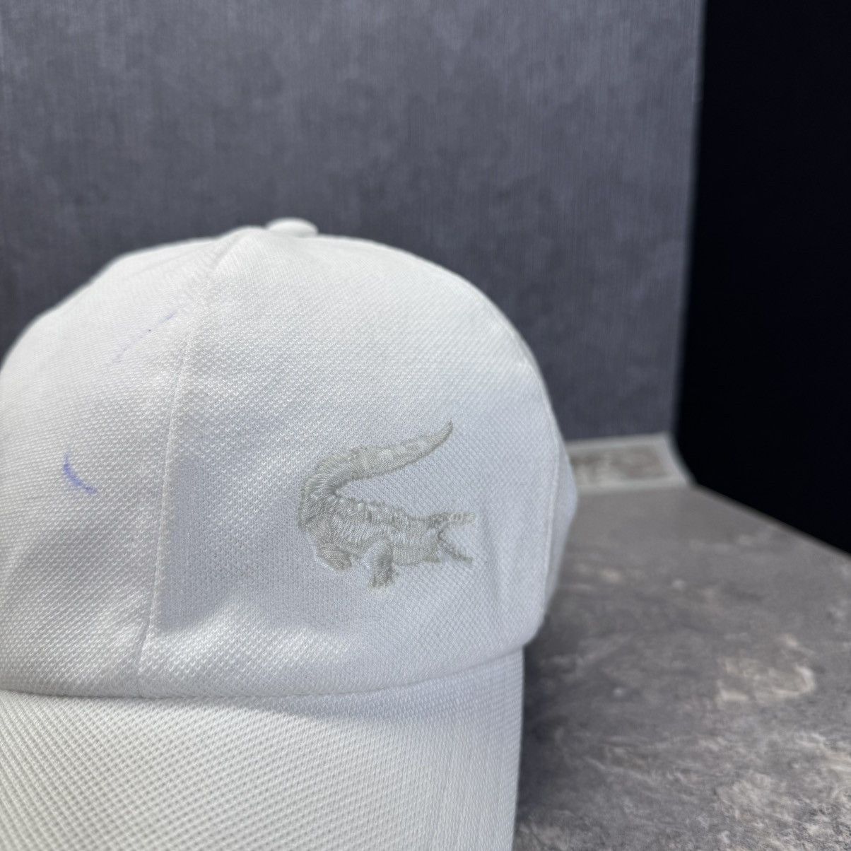 Lacoste Vintage Lacoste Baseball Cap Hat white big logo rare 90s Size ONE SIZE - 3 Thumbnail