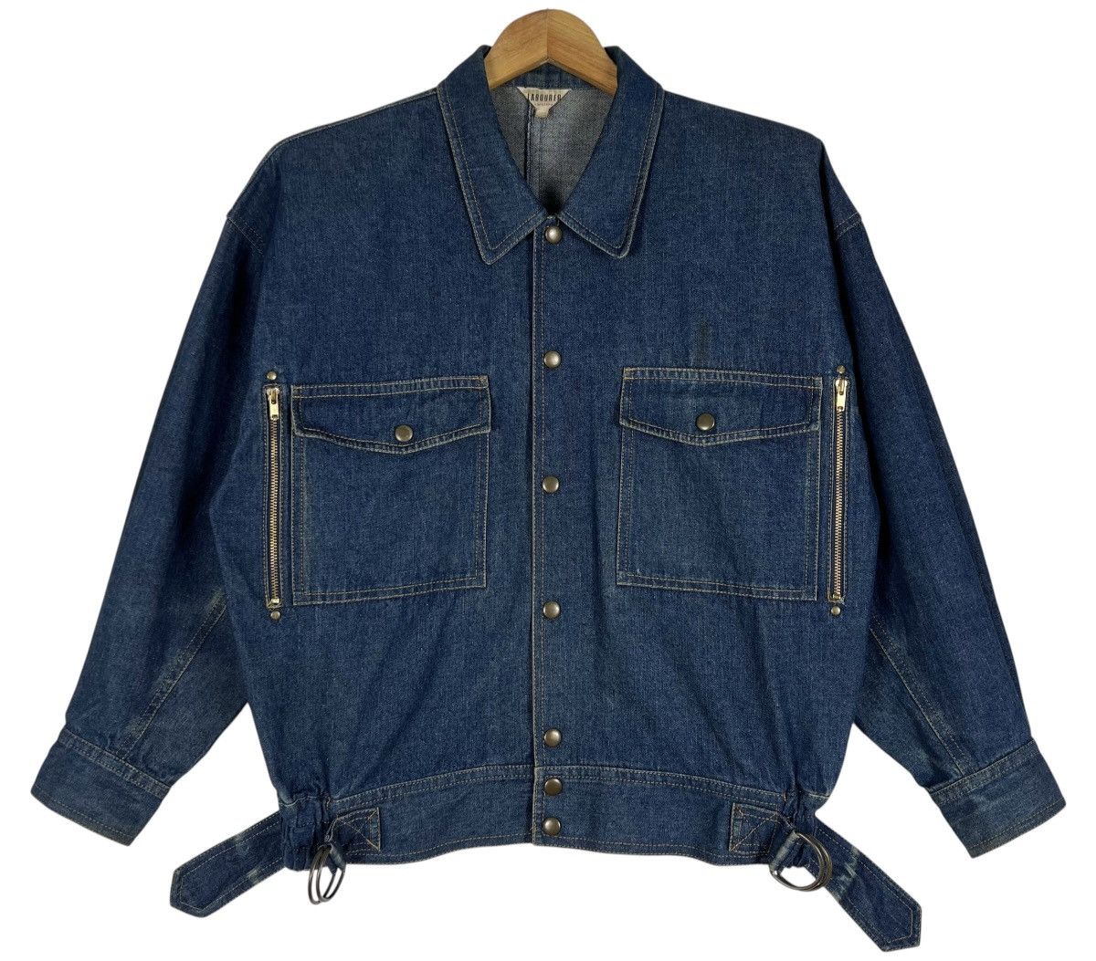 Japanese Brand 80s VINTAGE LABOURER KANAZAWA DENIM JACKET Size US M / EU 48-50 / 2 - 2 Thumbnail