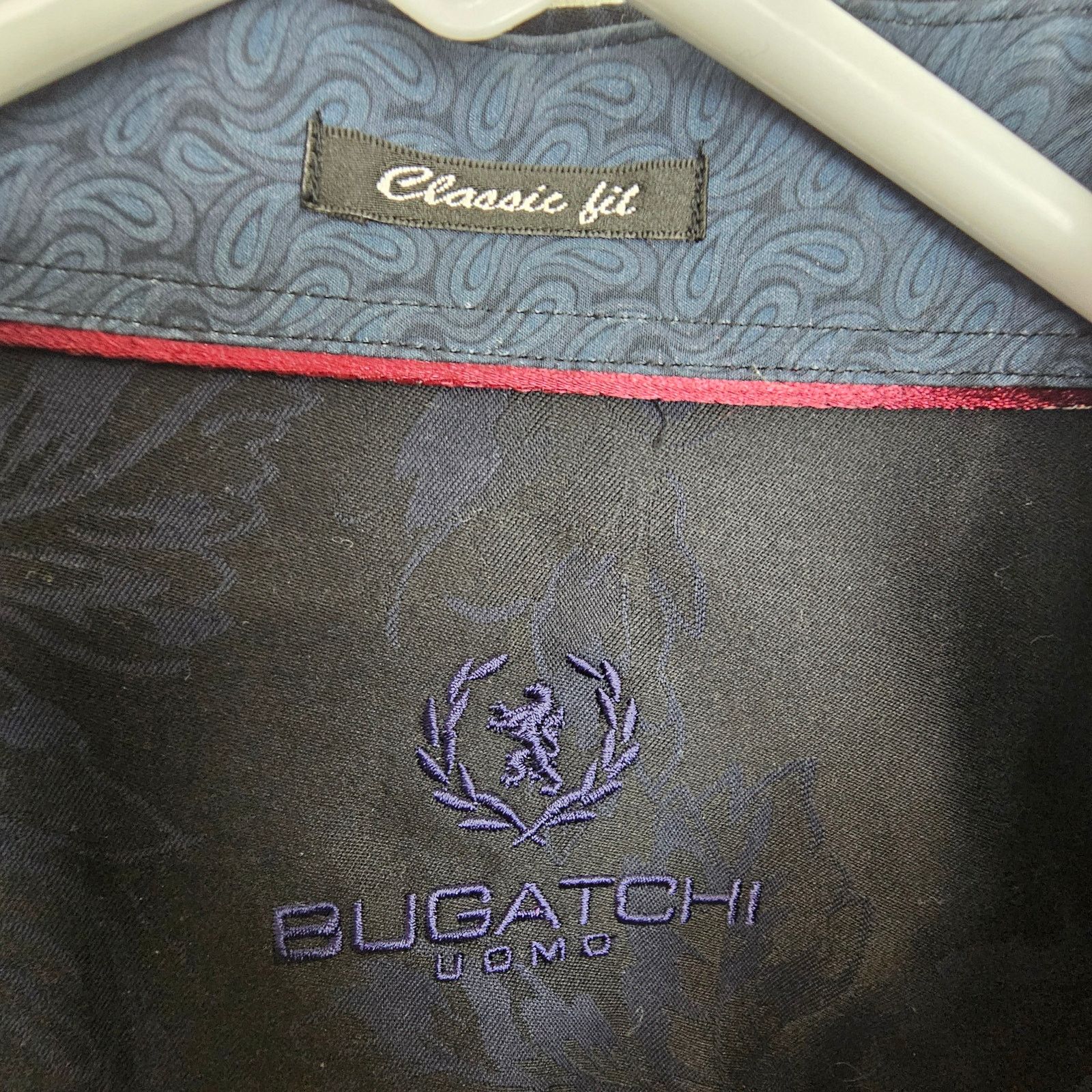 BUGATCHI Bugatchi Uomo Men Floral Dress Shirt XXL Classic Fit Formal Size US XXL / EU 58 / 5 - 6 Thumbnail