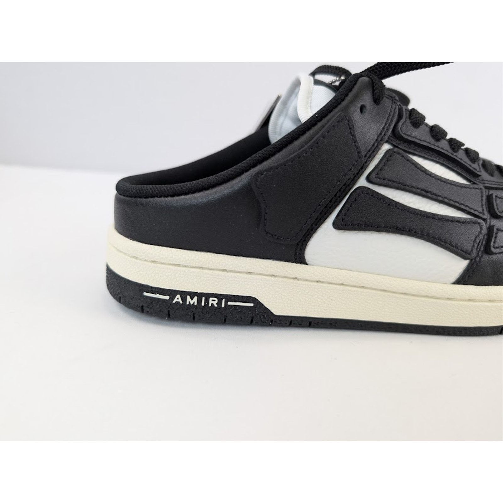 Amiri o1rshd1 Skel Low Top Mule Sneakers in Black / White Size US 10 / EU 43 - 5 Thumbnail
