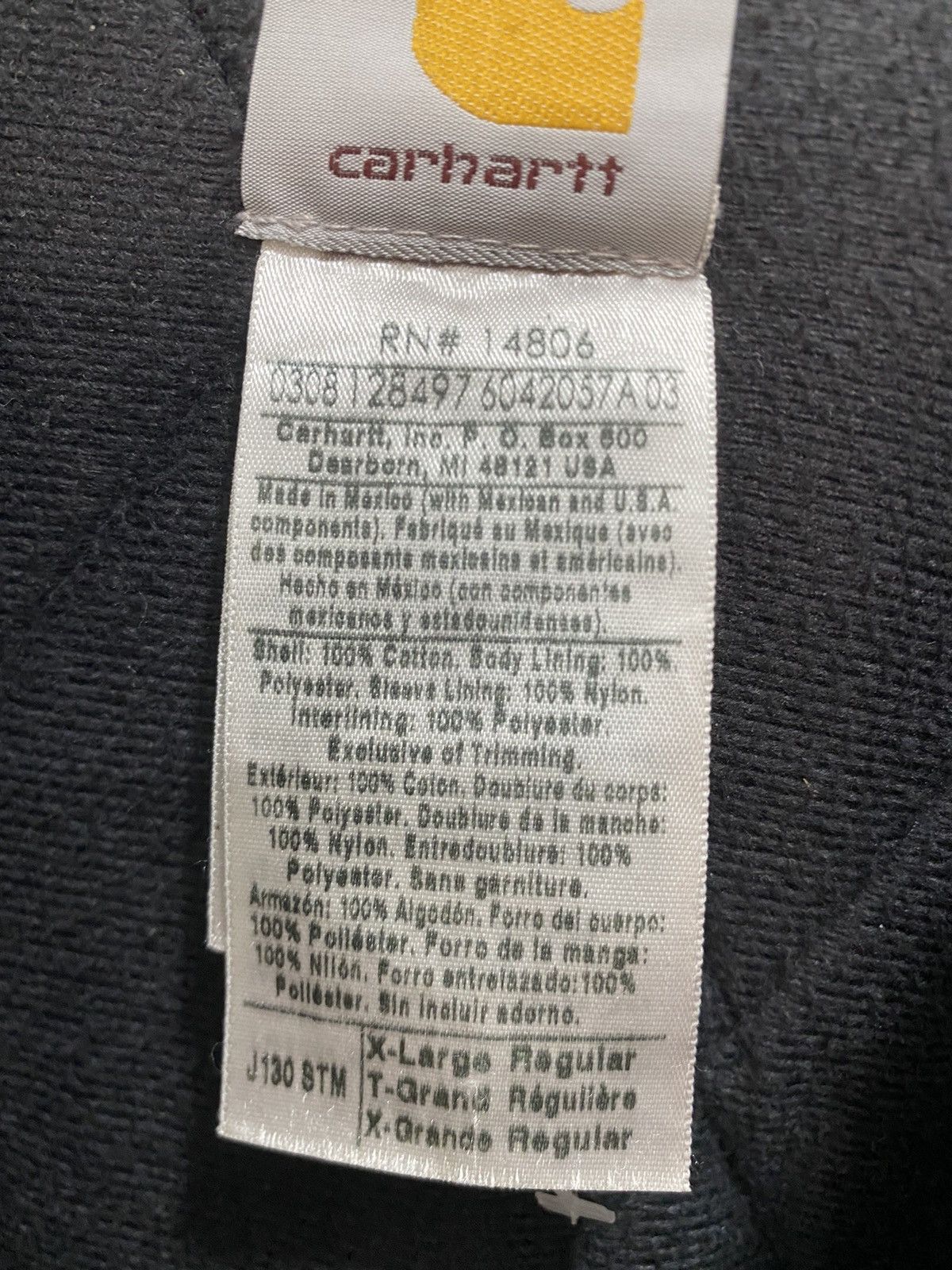 Carhartt Carhartt USA J130 BTM Active Jacket, size XL, used Size US XL / EU 56 / 4 - 7 Thumbnail