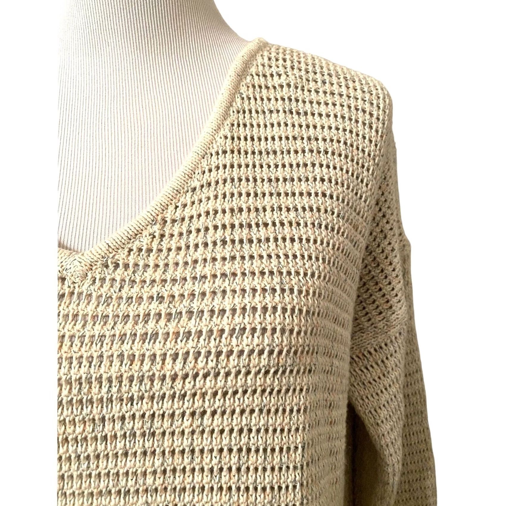 Madewell Madewell Pullover Sweater Rainbow Beige Open Stitch Sz S Womens Size S / US 4 / IT 40 - 3 Thumbnail