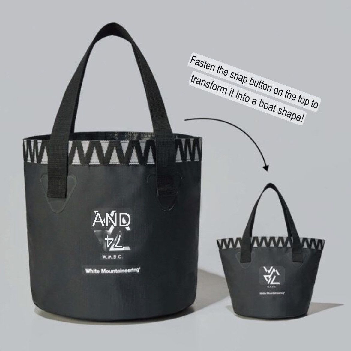 White Mountaineering White Mountaineering Waterproof Tote Bag Size ONE SIZE - 7 Thumbnail