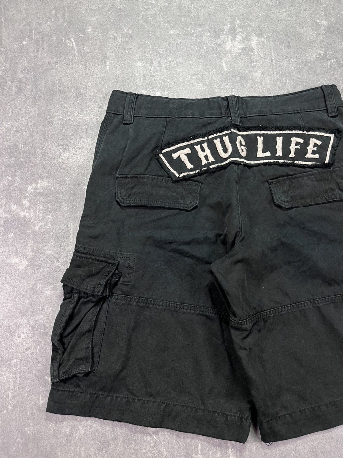 JNCO Thug Life Vintage Baggy Cargo Shorts Jorts 36 Rare Size US 36 / EU 52 - 8 Thumbnail