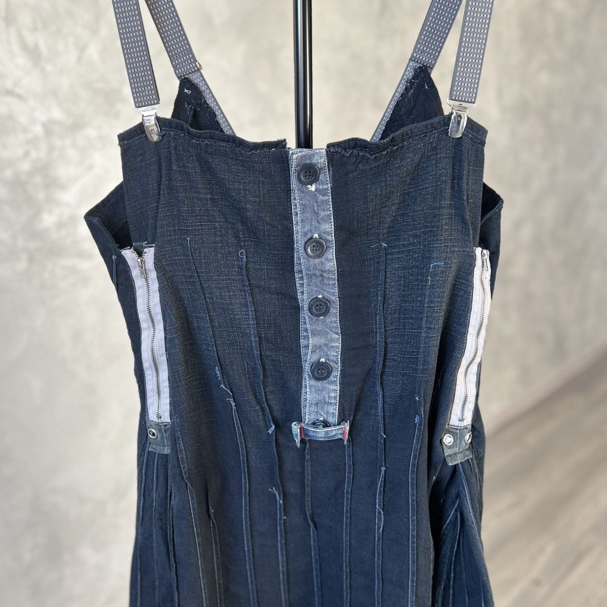 Marithe + Francois Girbaud Marithe Francois Girbaud Avabtgarde Denim Y2K Dress Size M / US 6-8 / IT 42-44 - 13 Thumbnail