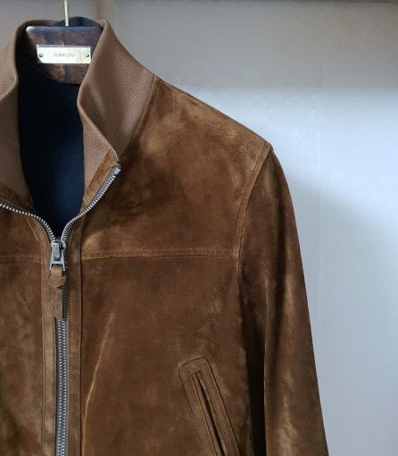 Tom Ford o1sm1stk0824 Cashmere Suede Zip-up Jacket in Brown Size US M / EU 48-50 / 2 - 3 Thumbnail