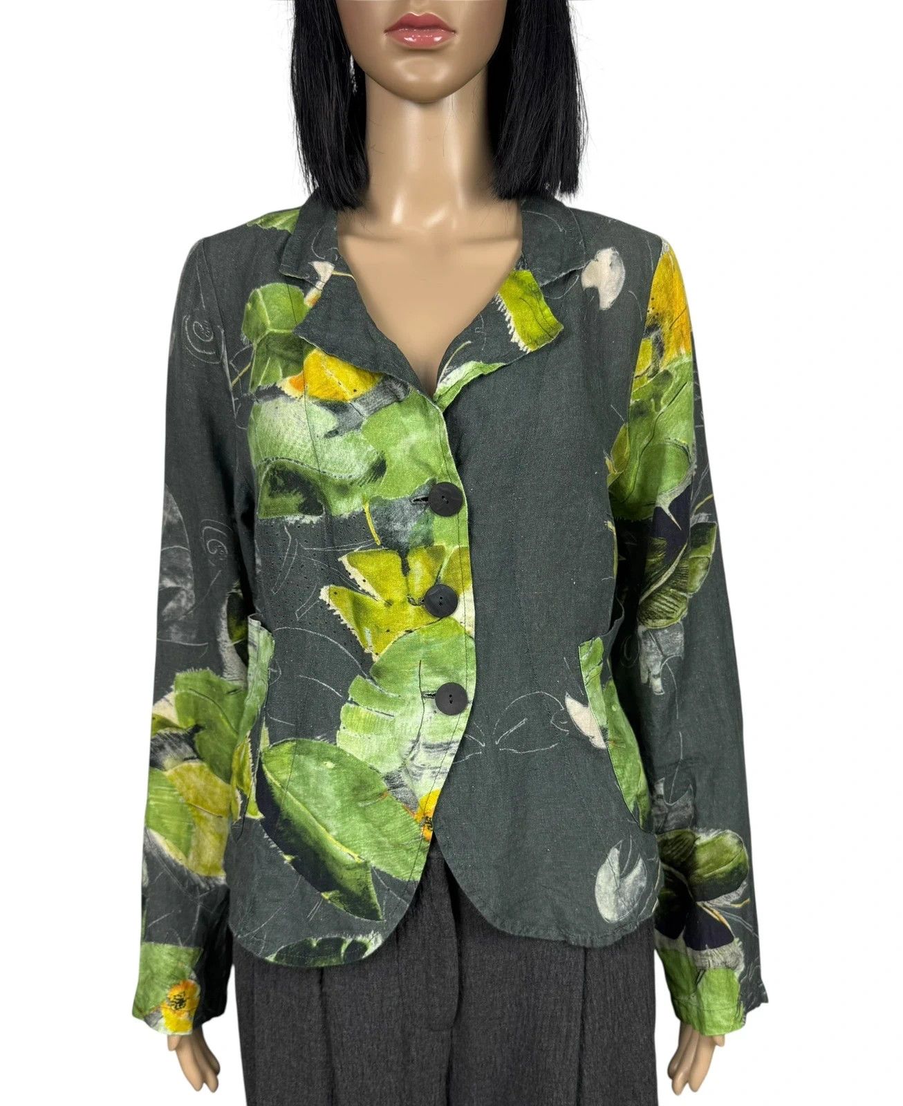 Other Grizas Linen Blazer Jacket Floral Printed size M Size M / US 6-8 / IT 42-44 - 2 Thumbnail