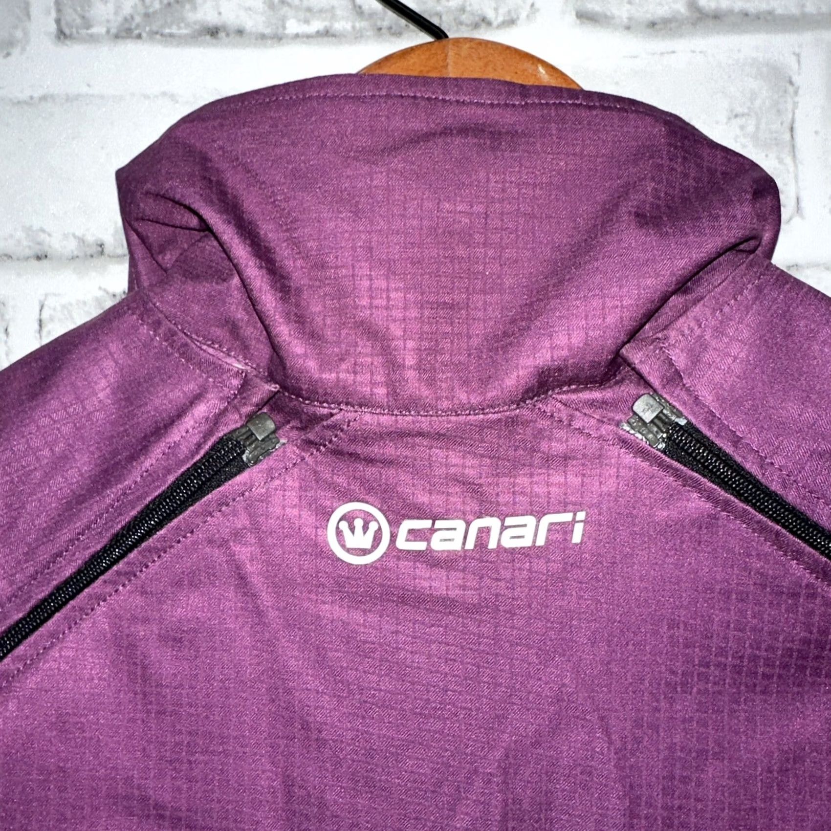 Vintage Canari Jacket Womens M Purple Full Zip Polyester Windbreaker Activewear Size M / US 6-8 / IT 42-44 - 5 Thumbnail