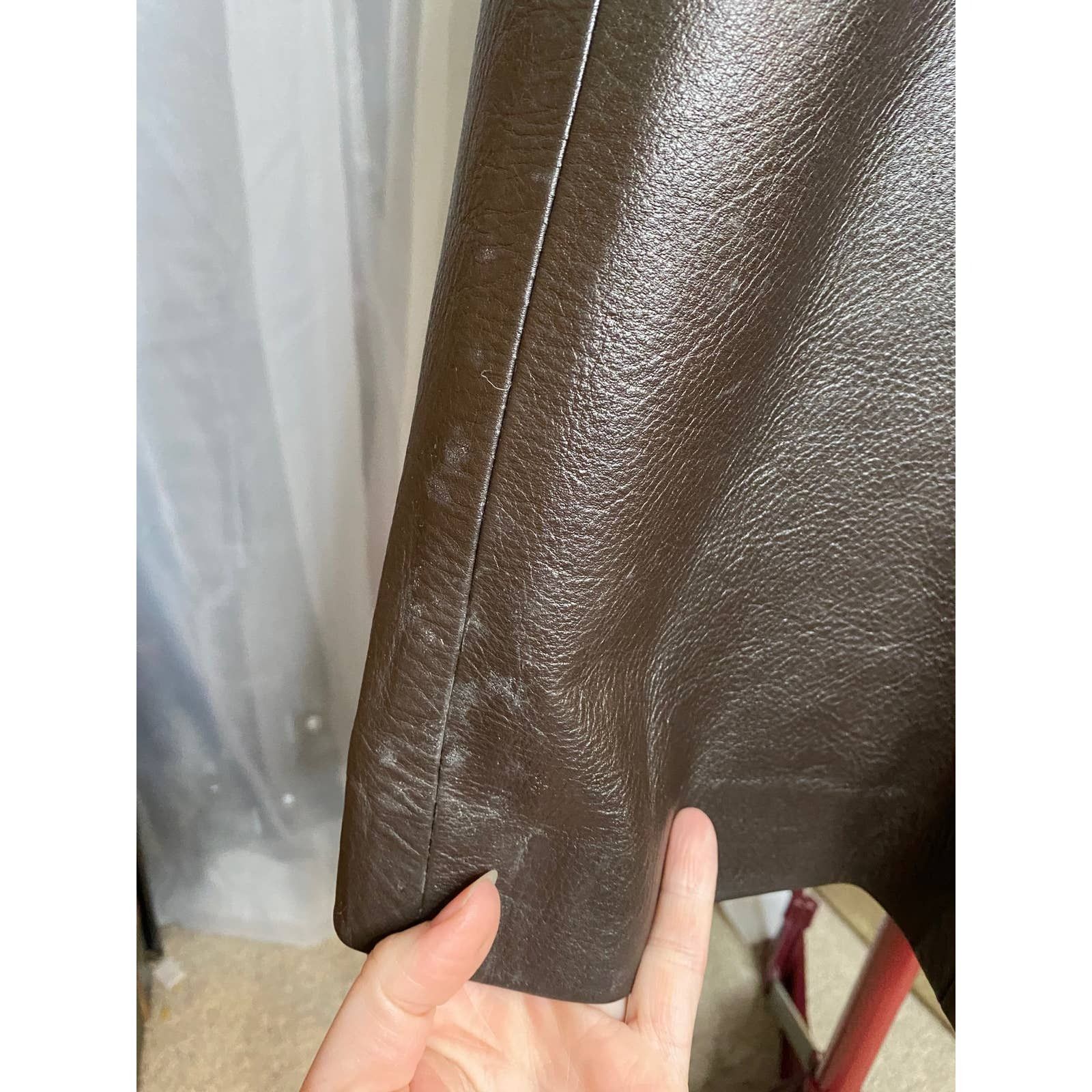 Vintage leather trench coat brown double breasted Vintage 1970s sz 7 Size S / US 4 / IT 40 - 7 Thumbnail