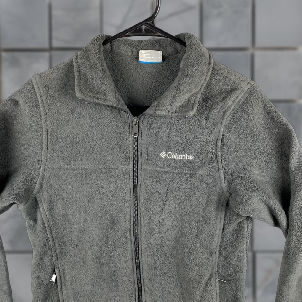 Vintage Columbia Jacket Womens S Gray Fleece Full Zip Cozy Front Pockets Casual Logo Regular Size S / US 4 / IT 40 - 1 Thumbnail