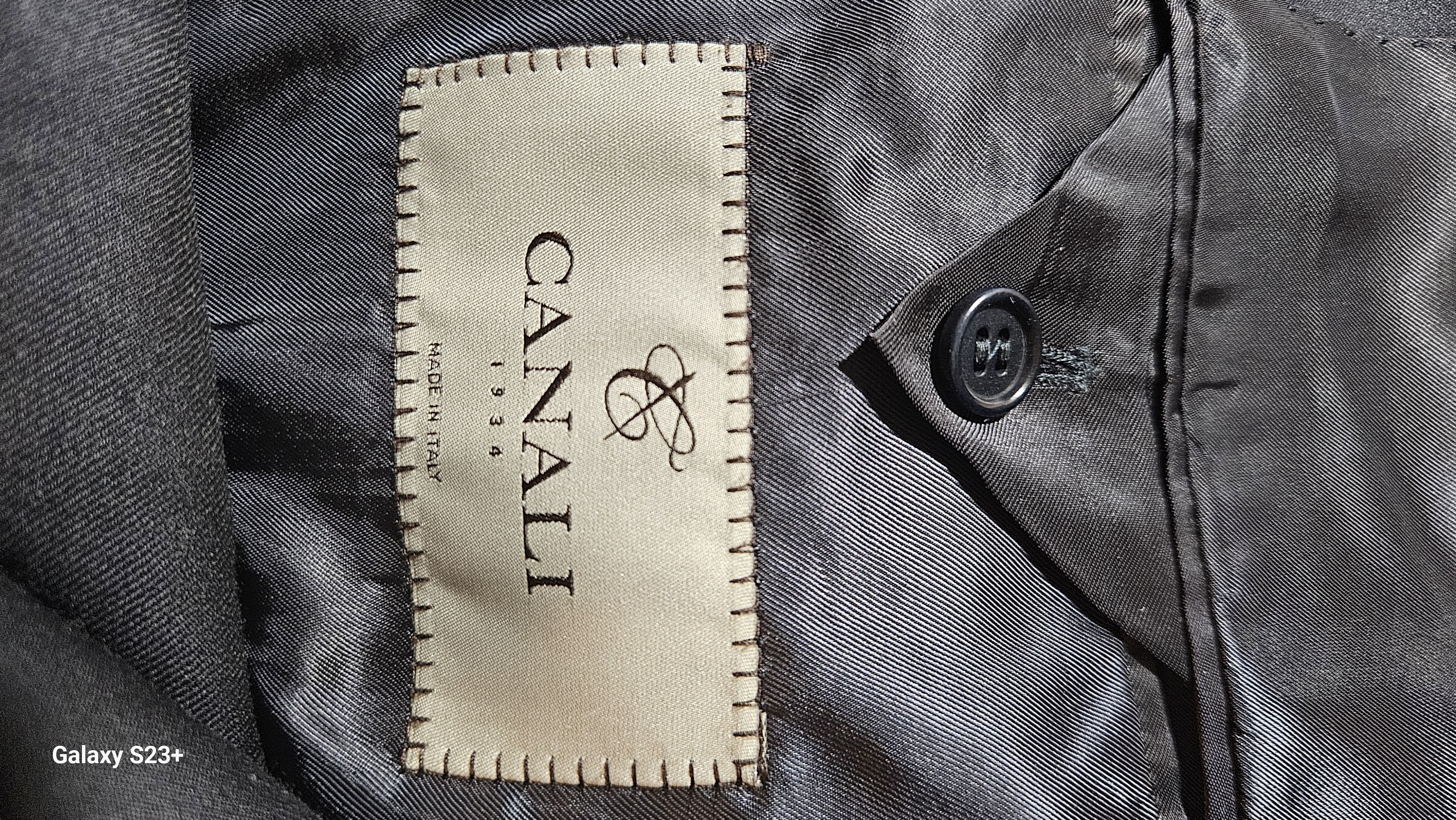 Canali Black Suit Coat by Canali Blazer 48R (US) 58R (EU) Size 48R - 2 Thumbnail