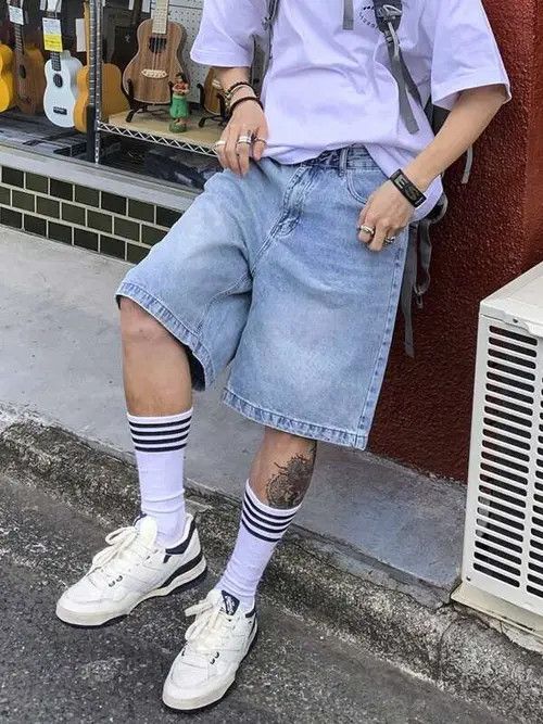 Japanese Brand × Vintage Vintage jeans jorts Y2K Drip shorts Size US 32 / EU 48 - 1 Thumbnail