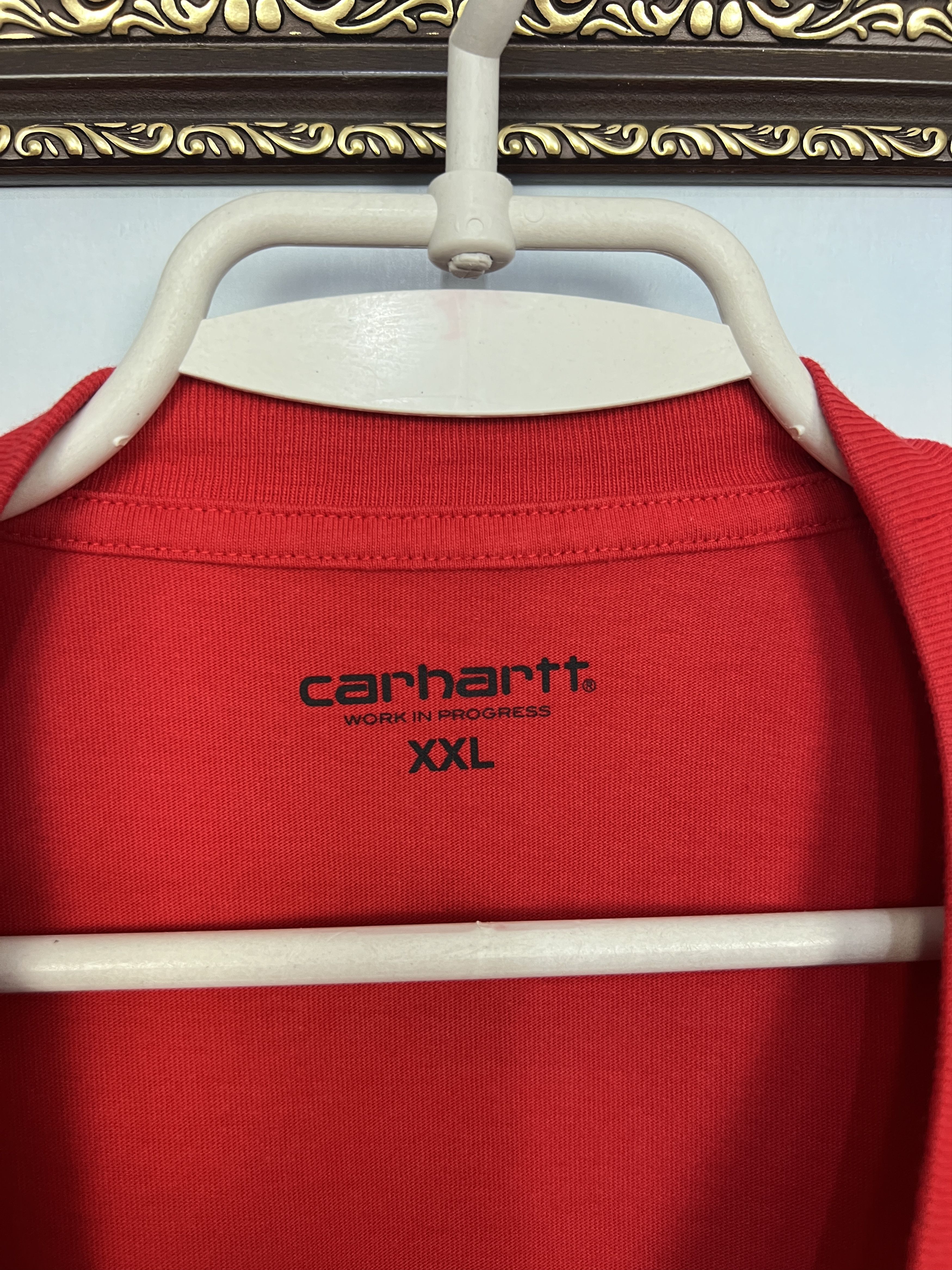 Carhartt WIP Long Sleeve Shirt Jersey Big Logo Spell Out Rare Size US XXL / EU 58 / 5 - 7 Thumbnail