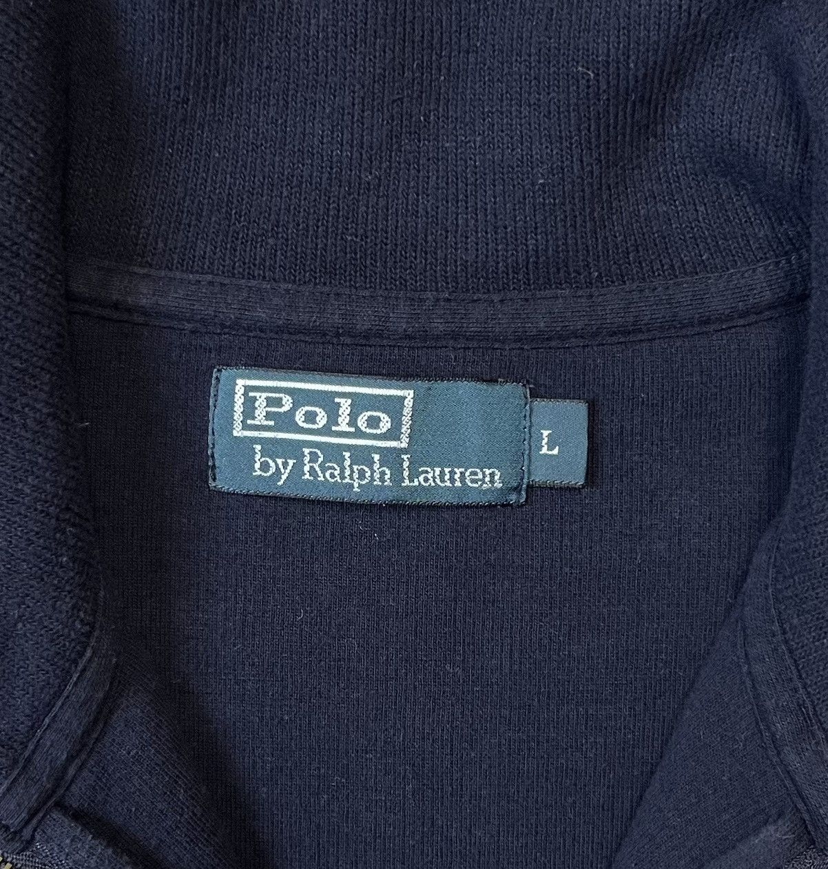 Polo Ralph Lauren Polo Ralph Lauren Half Zip Sweatshirt Navy Blue Mens Size L Size US L / EU 52-54 / 3 - 11 Thumbnail