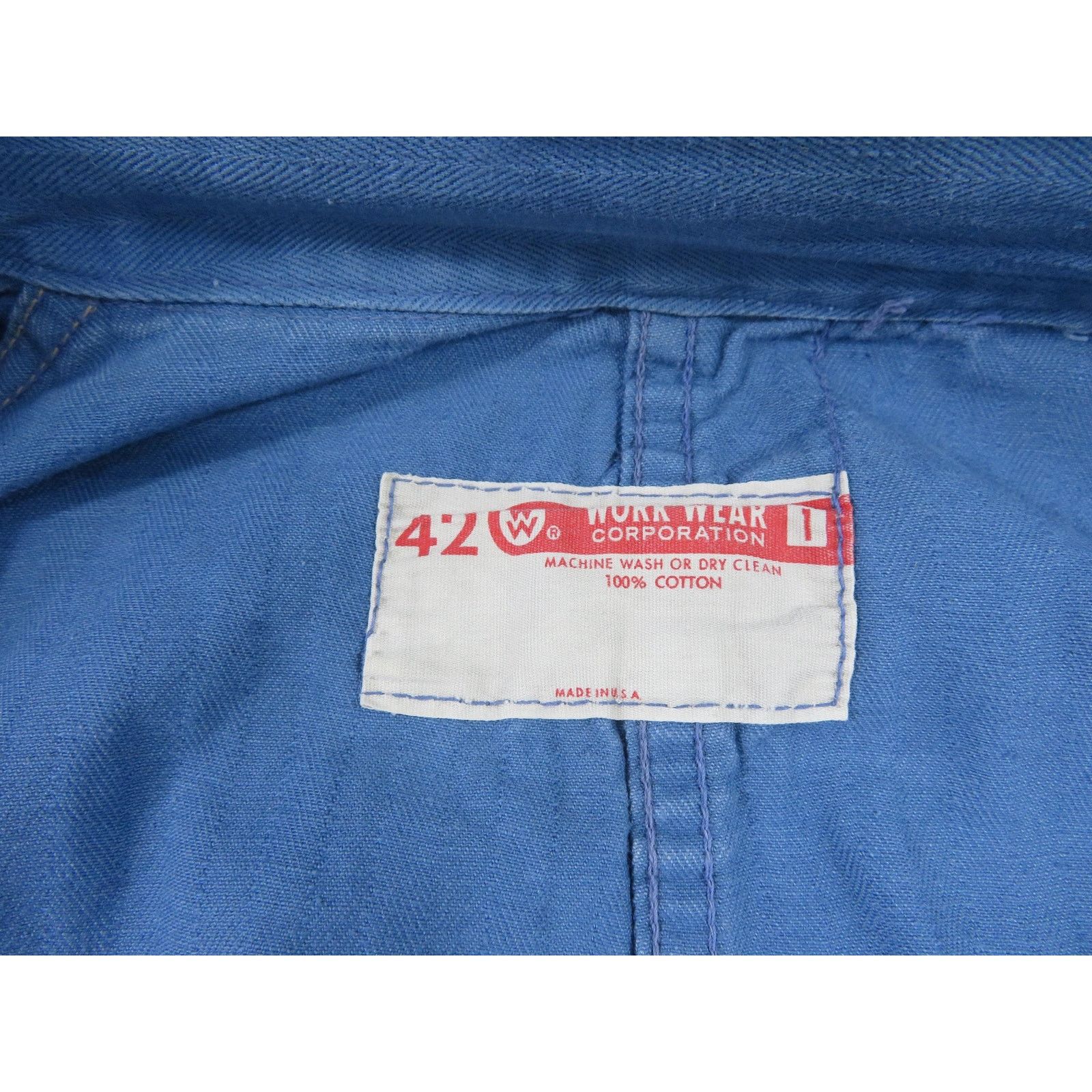 Other Cleveland Work Wear HBT Blue Shop Work Coat Sz 42 Size US L / EU 52-54 / 3 - 4 Thumbnail