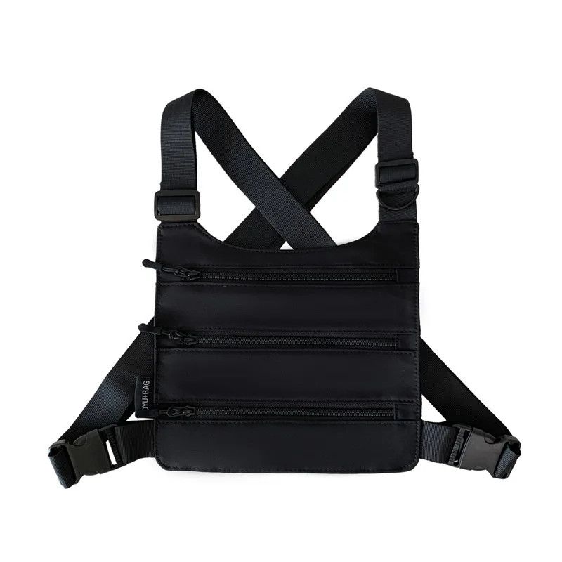 Japanese Brand chest Fanny pack streetwear large capacity tactical vest bag Size ONE SIZE - 6 Thumbnail
