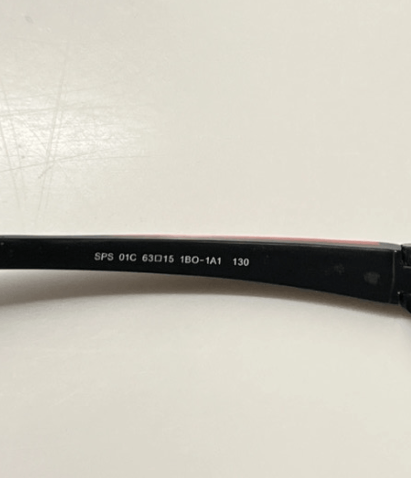 Prada × Vintage PRADA Sunglasses Rectangle Wrap Shield Metal Symbole RI920 Size ONE SIZE - 4 Thumbnail