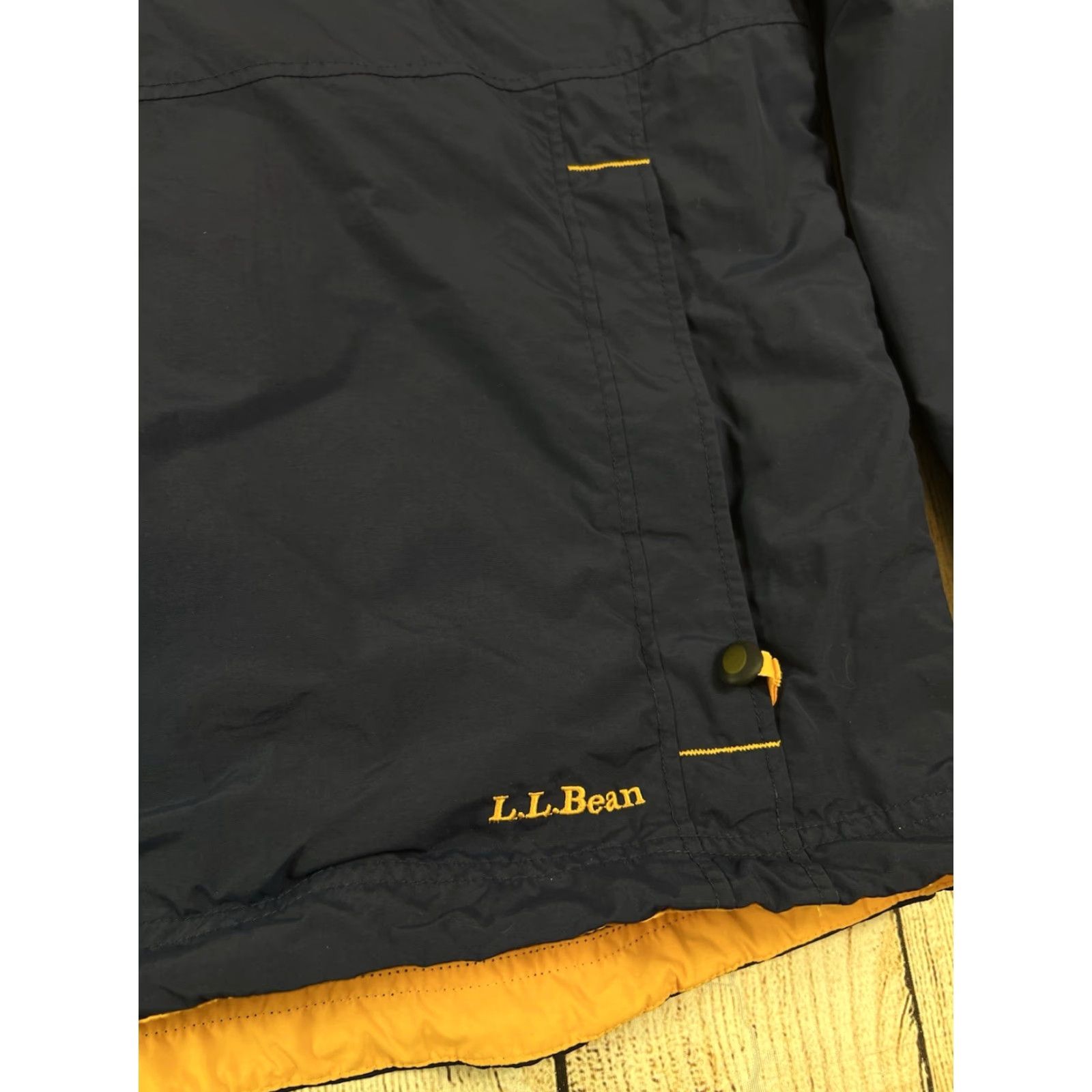 Vintage Mens L.L. Bean Jacket 2XL Blue Nylon Lined Full Zip Hooded Windbreaker Pockets Kienstra Logo Size US XXL / EU 58 / 5 - 5 Thumbnail