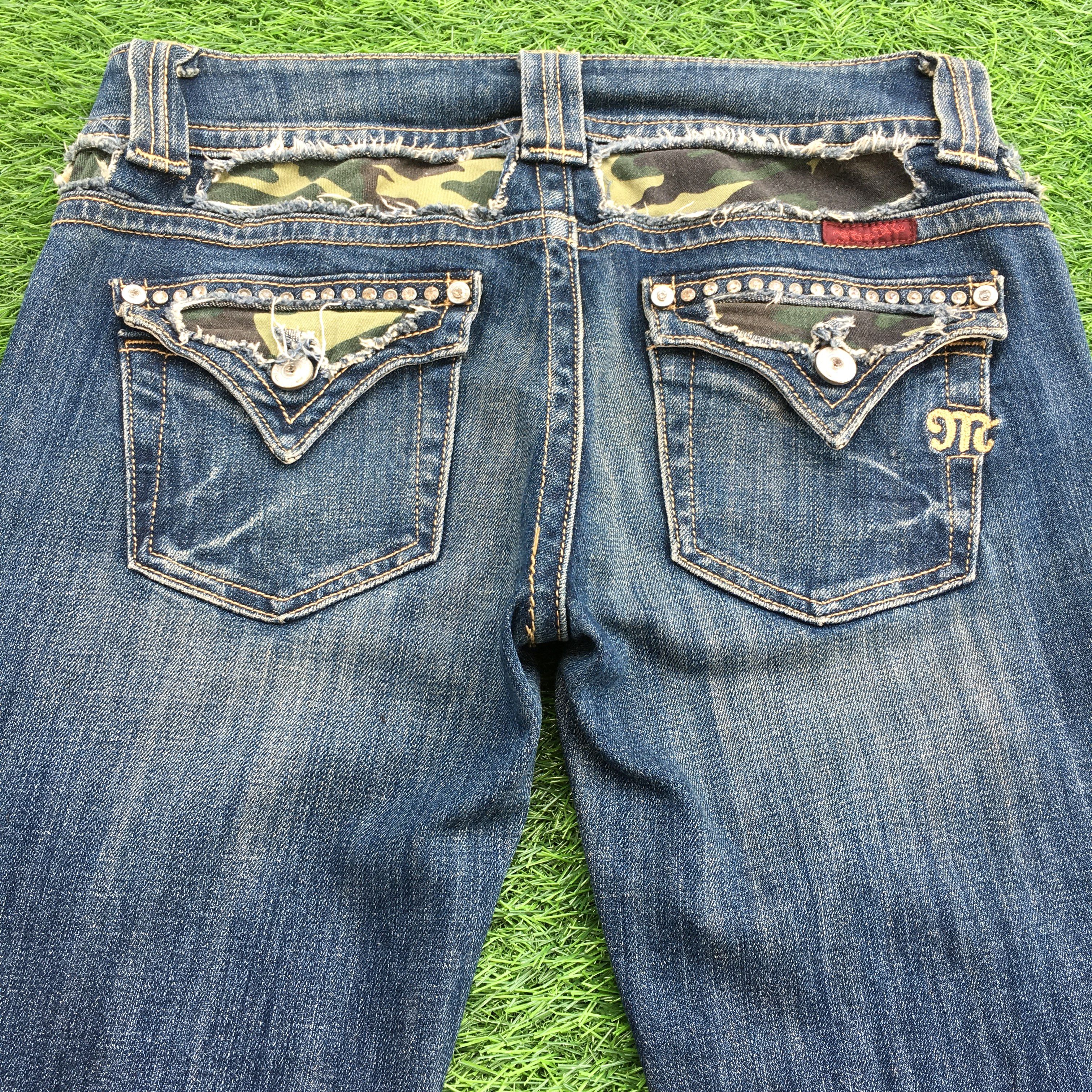 Jean Camo Embellished Bootcut Jeans D-1201 Size 28" / US 6 / IT 42 - 1 Thumbnail