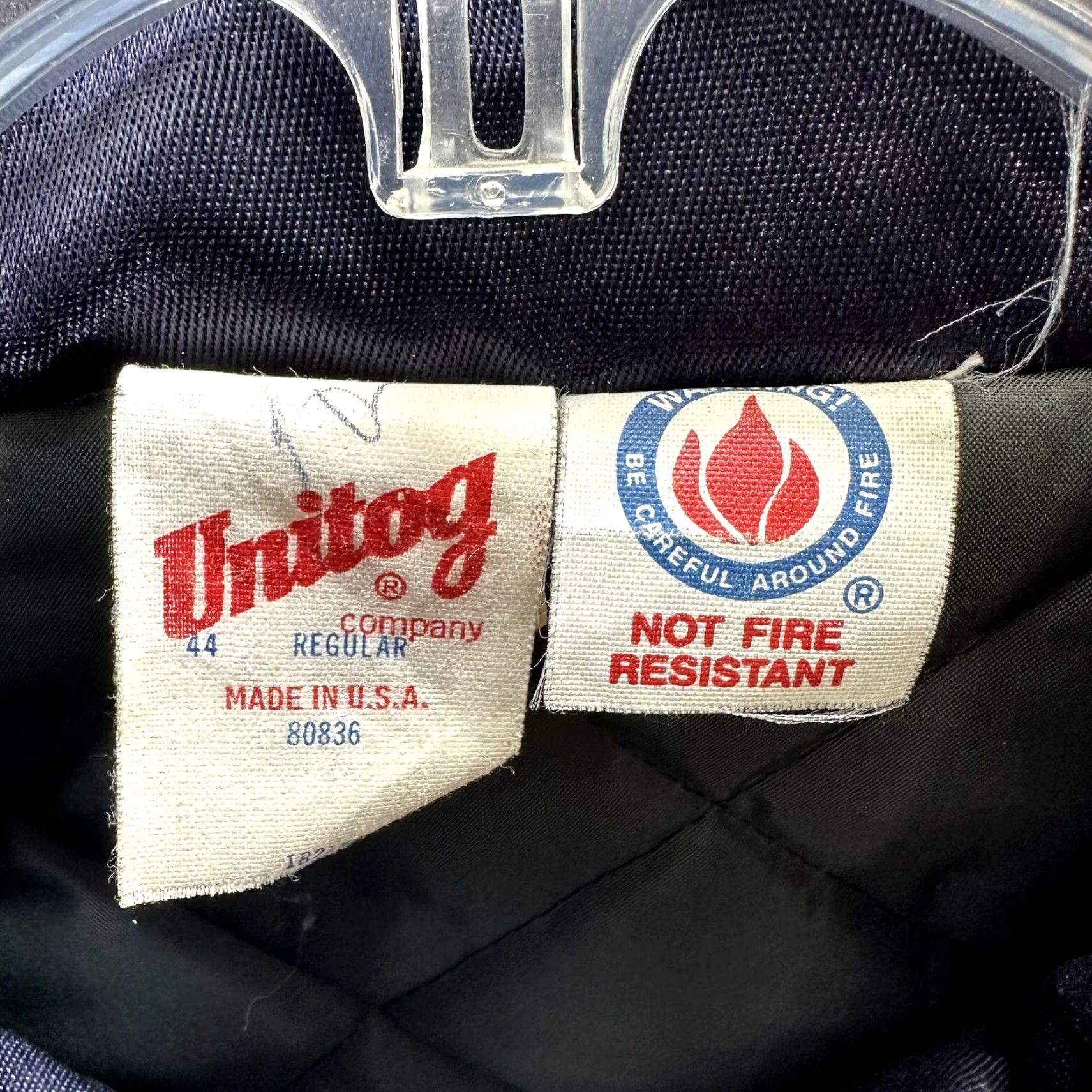 Vintage VINTAGE Unitog Jacket Nylon Rayon Full Zip Pockets Blue 44 Men’s Parka Size US S / EU 44-46 / 1 - 3 Thumbnail