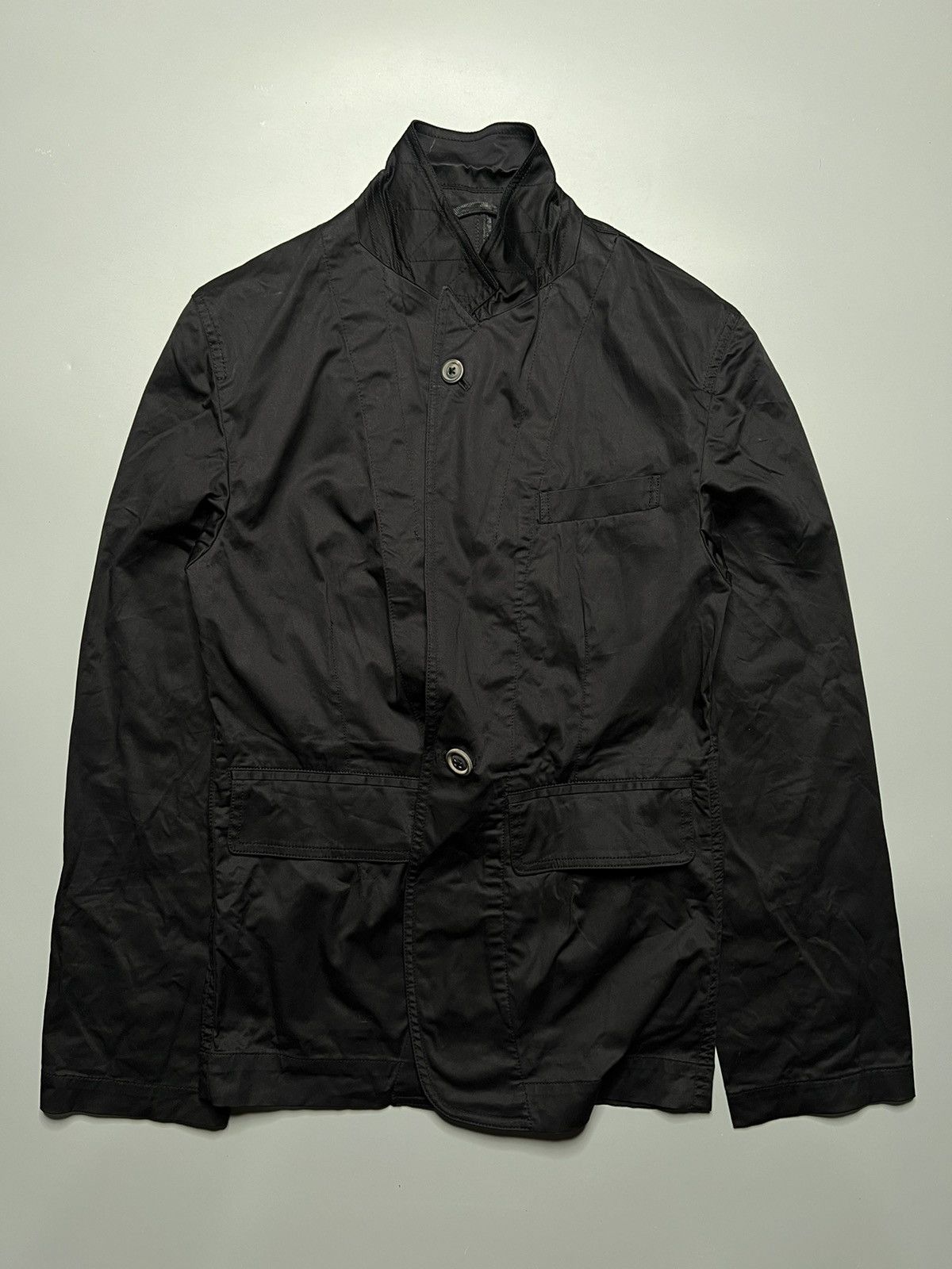 Ann Demeulemeester Ann Demeuelemeester Single Button Elastic Cotton Blazer Size US S / EU 44-46 / 1 - 2 Thumbnail